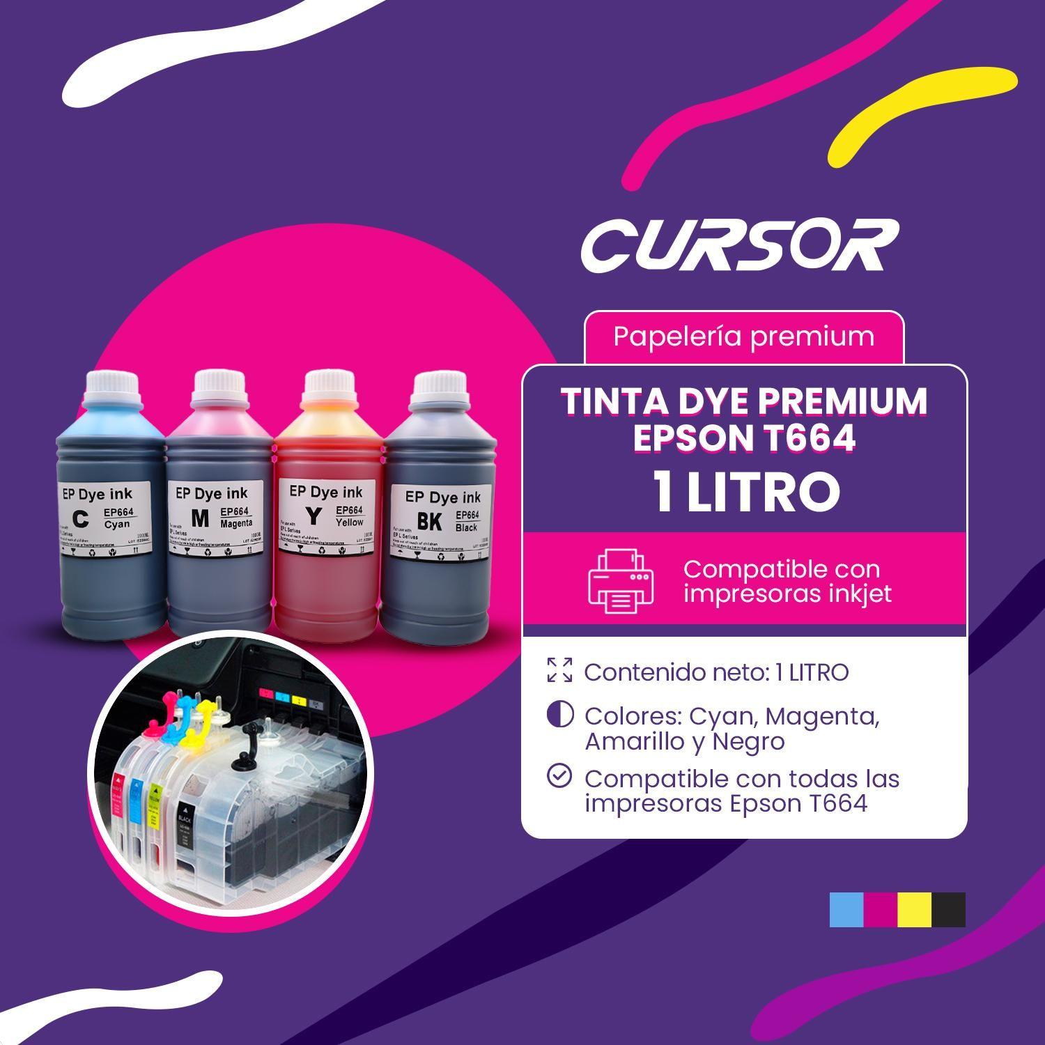 Tinta Dye Premium Compatible Epson T664 1 Lt-2