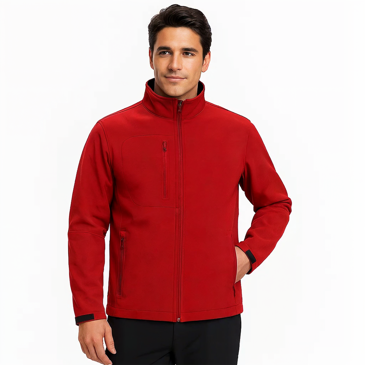 Chaqueta Softshell Termico Con Micropolar Corporativo Hombre-0