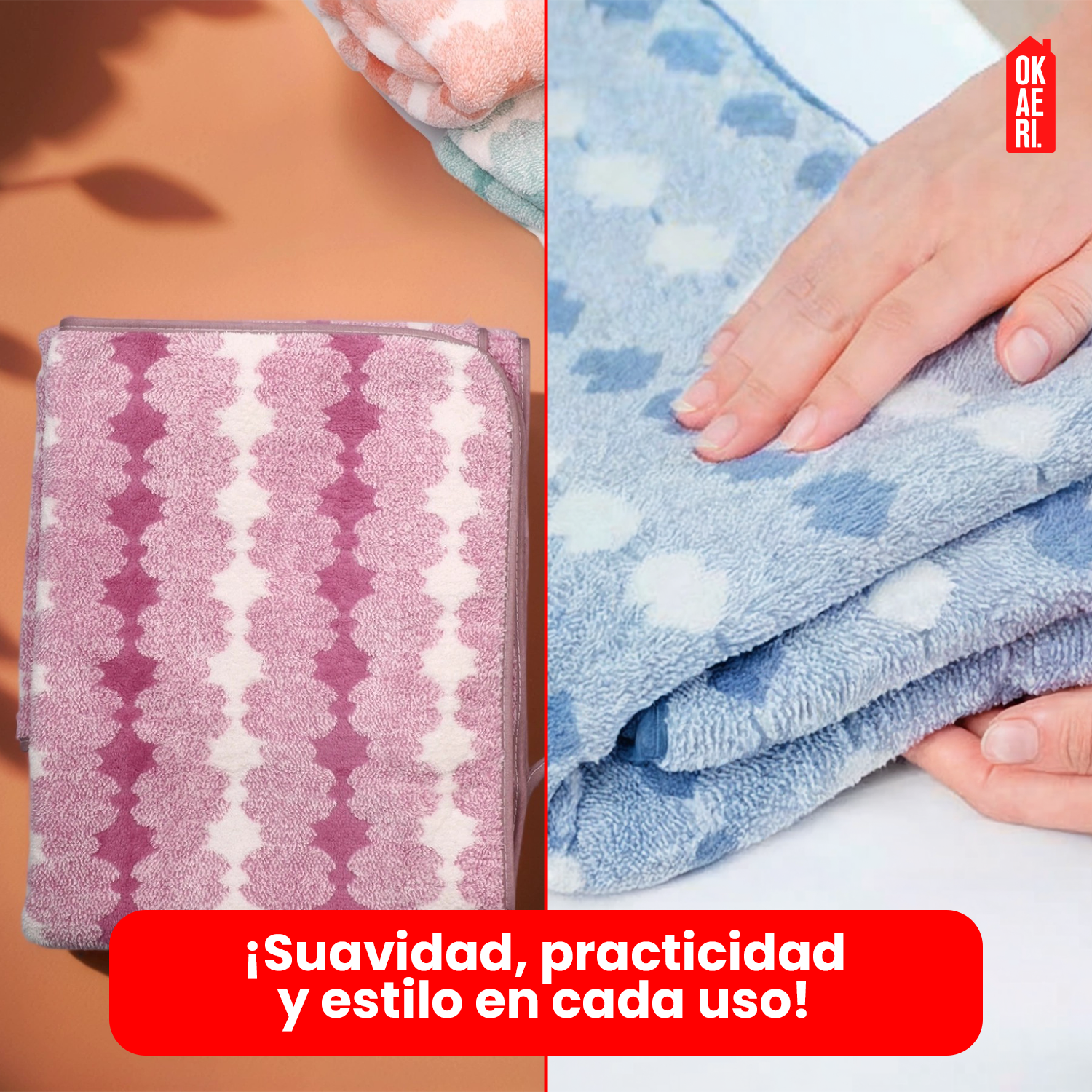 PACK 6 TOALLAS MANO MICROFIBRA 35*75CM-6