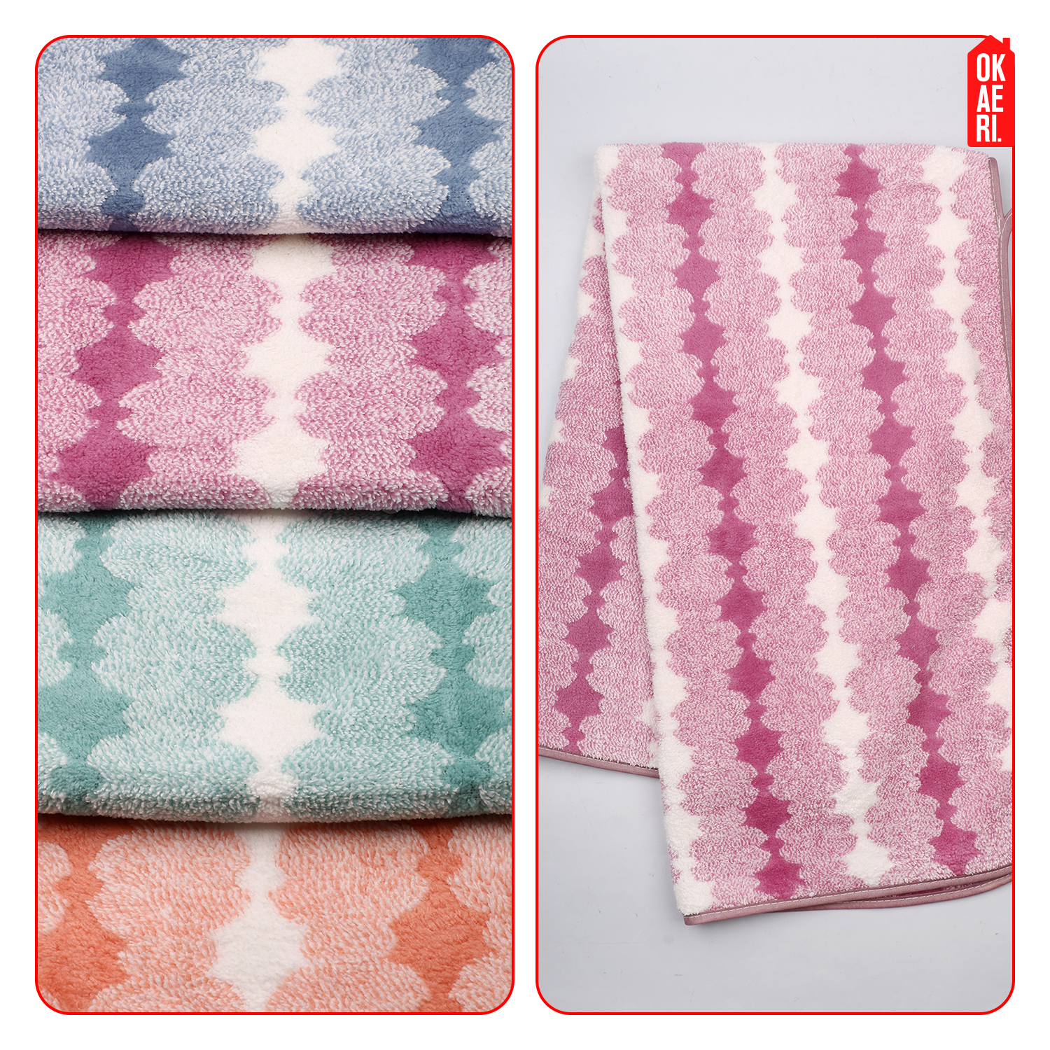 PACK 6 TOALLAS MANO MICROFIBRA 35*75CM-8