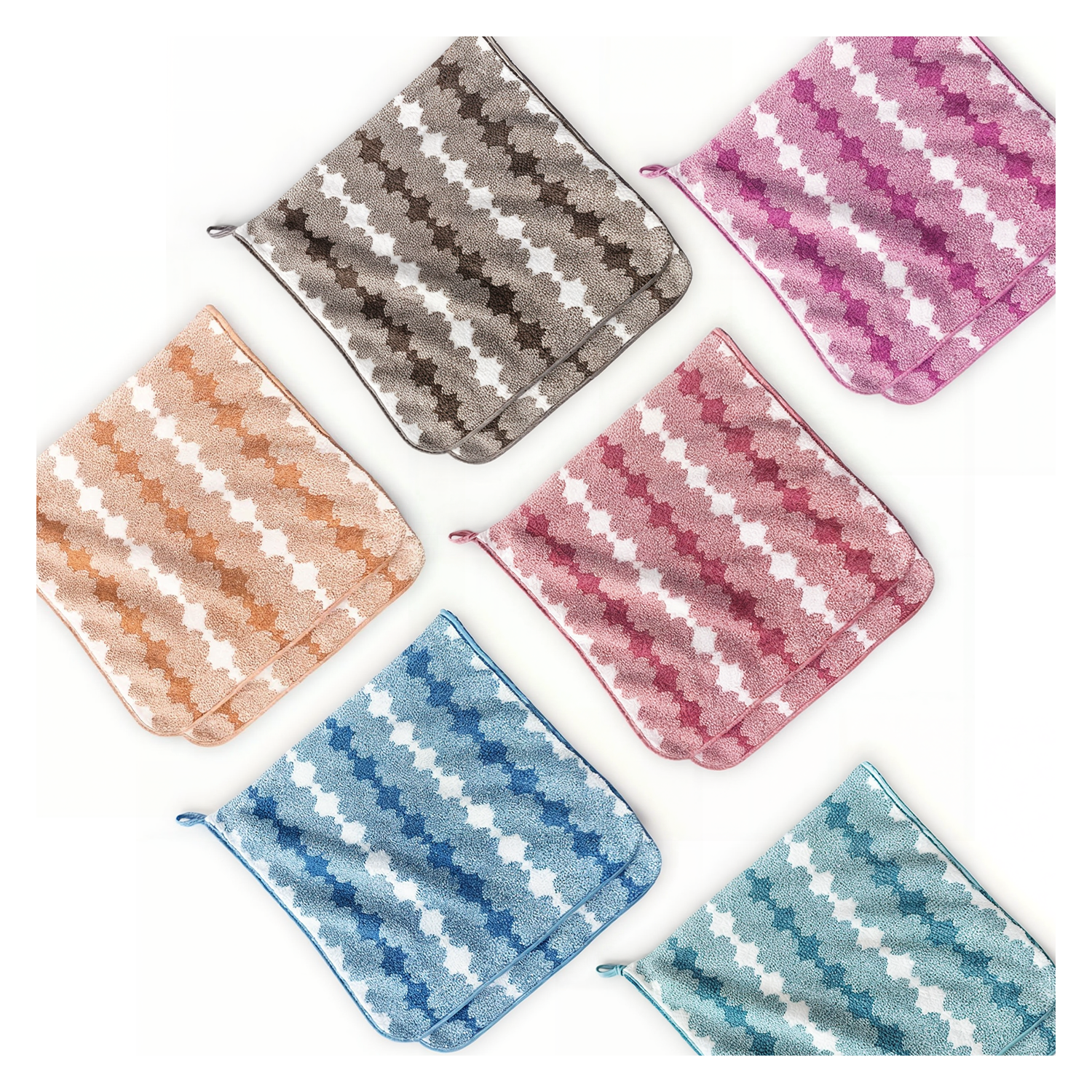 PACK 6 TOALLAS MANO MICROFIBRA 35*75CM-9