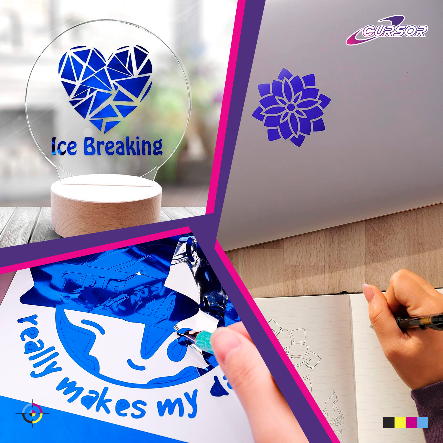 Vinilos Adhesivos De Corte Brillante Imprimible 61 Cms X Mts-8