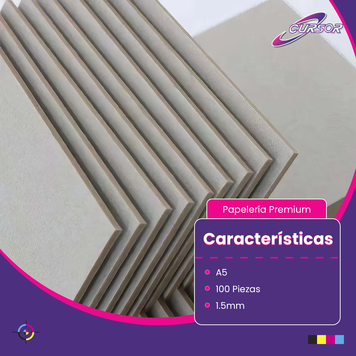 CARTON PIEDRA A5+ 1.5MM 100 HOJAS CURSOR-A-2