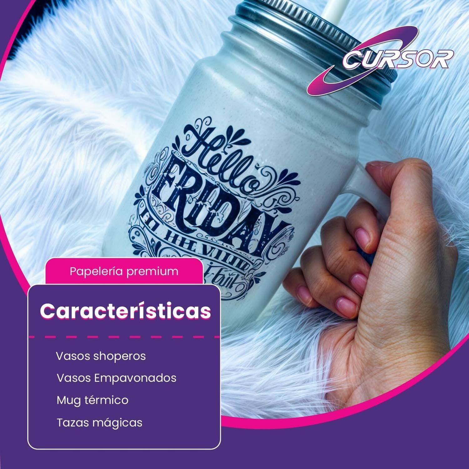 Papel Sublimación A4 Cursor 100 Hojas 110g Premium Pro Color-3