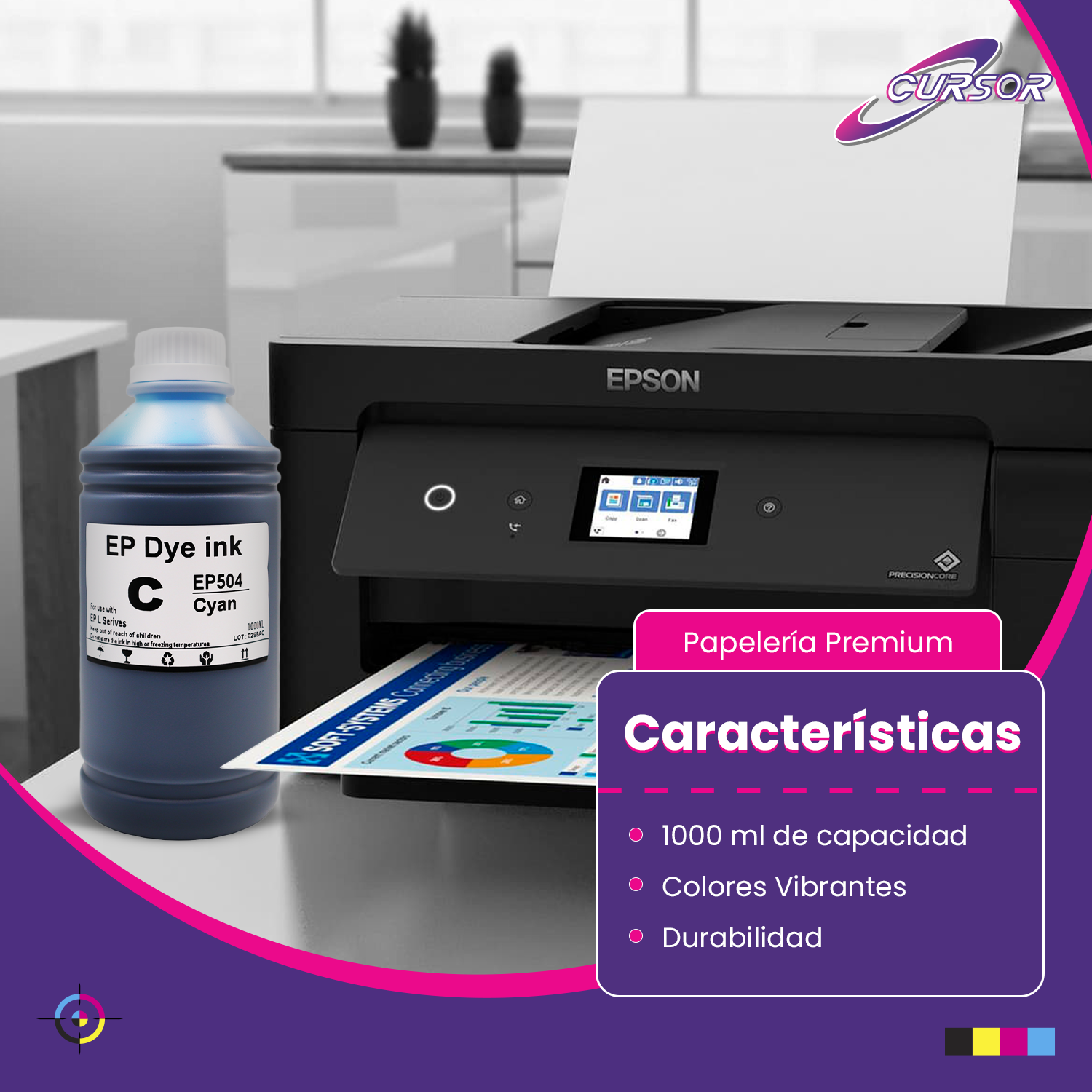 Tinta Dye Premium Compatible Epson T504 1 Lt-3