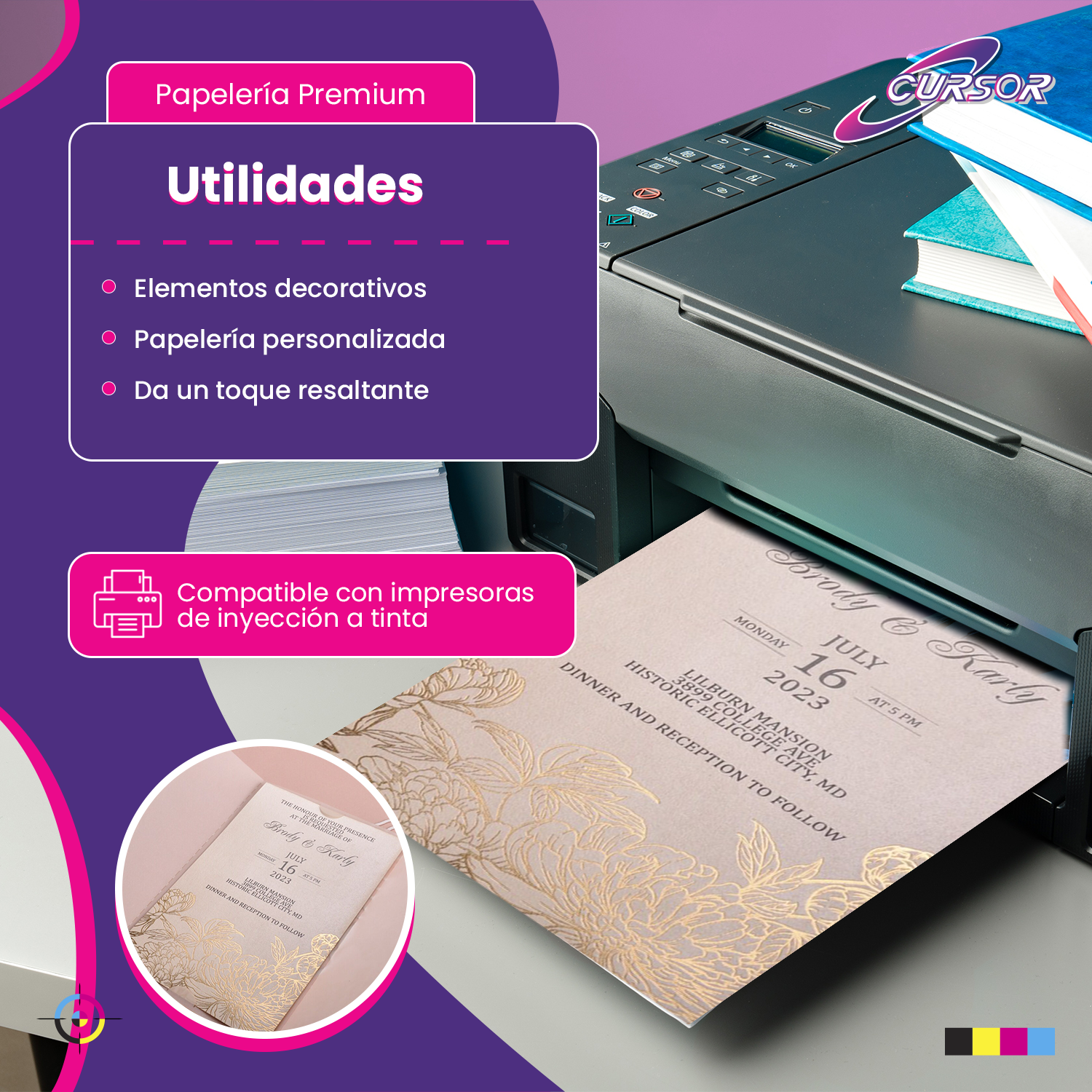 Papel Fotográfico Glitter Glossy Rosado 20hjs A4-2
