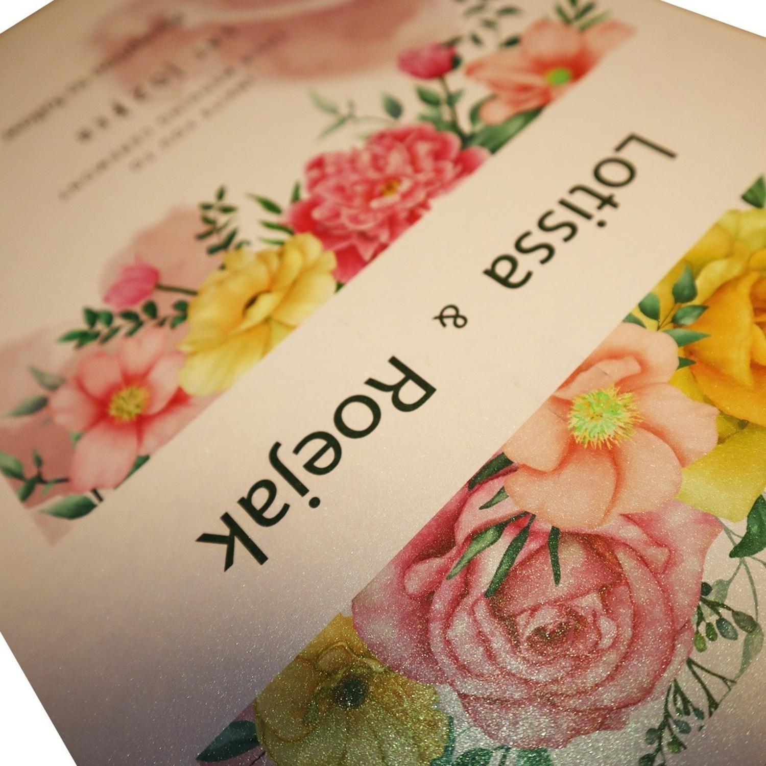 Papel Fotográfico Glitter Glossy Rosado 20hjs A4-3
