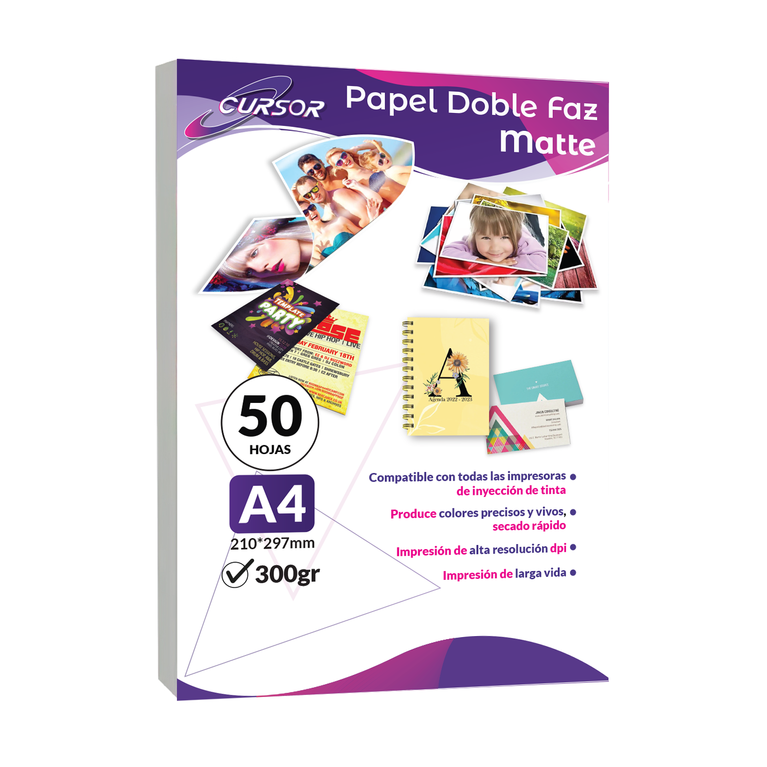 Papel Fotografico Alta Doble Matte A4 300g 50 hojas-0