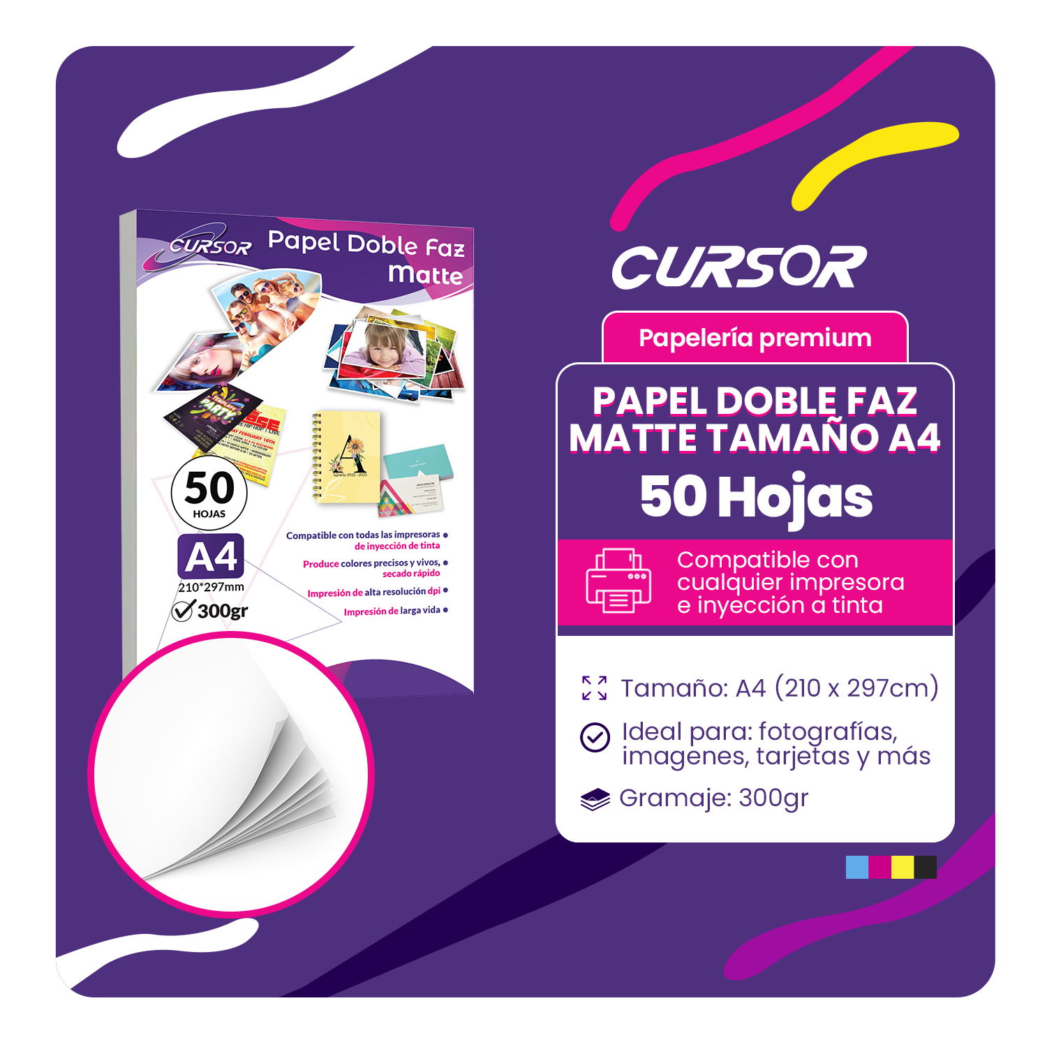 Papel Fotografico Alta Doble Matte A4 300g 50 hojas-1