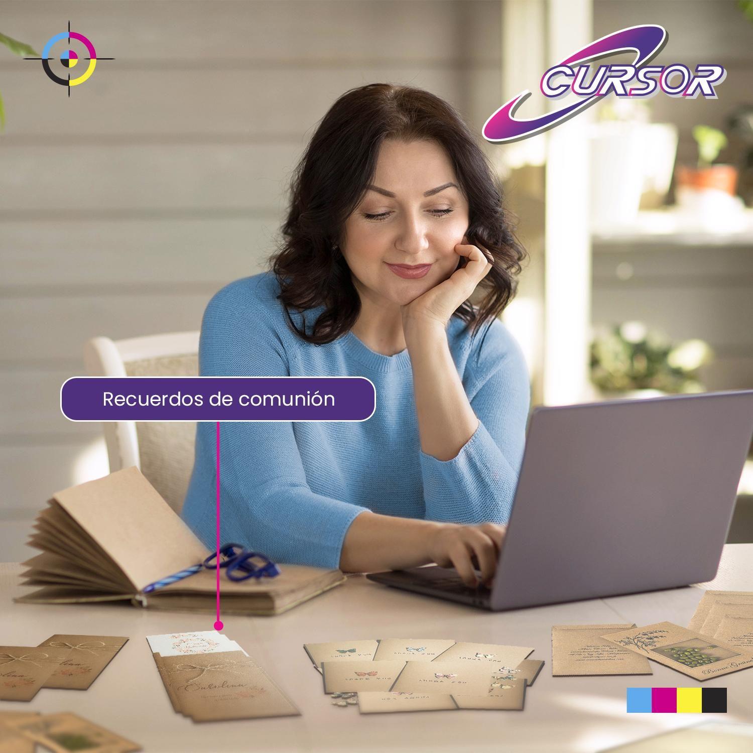 Papel Kraft Adhesivo Imprimible A4 200 Gr 50 Hojas Cursor-6