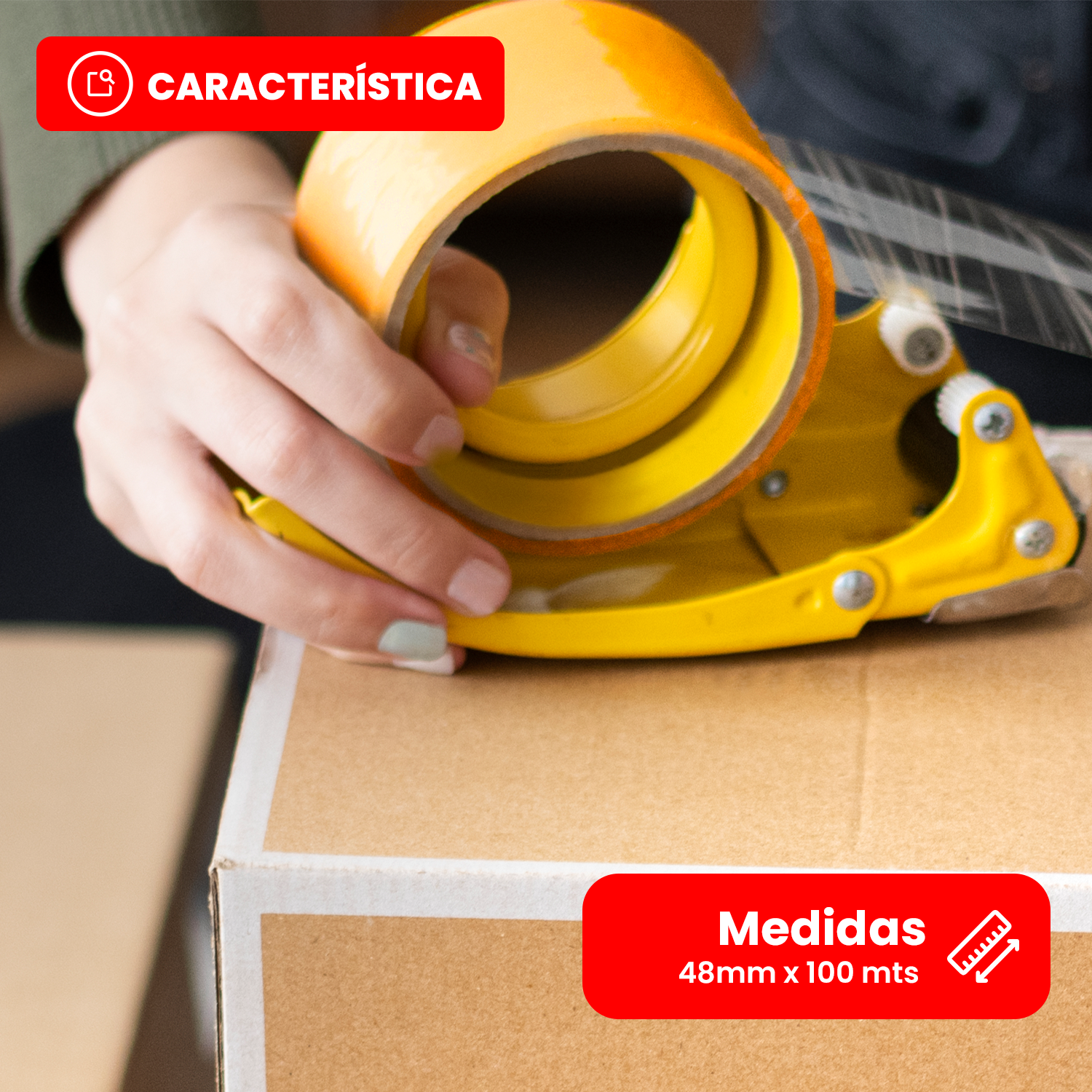 Pack 12x Cintas Embalajes Rollos 100 Mts 48mm Transparentes-4