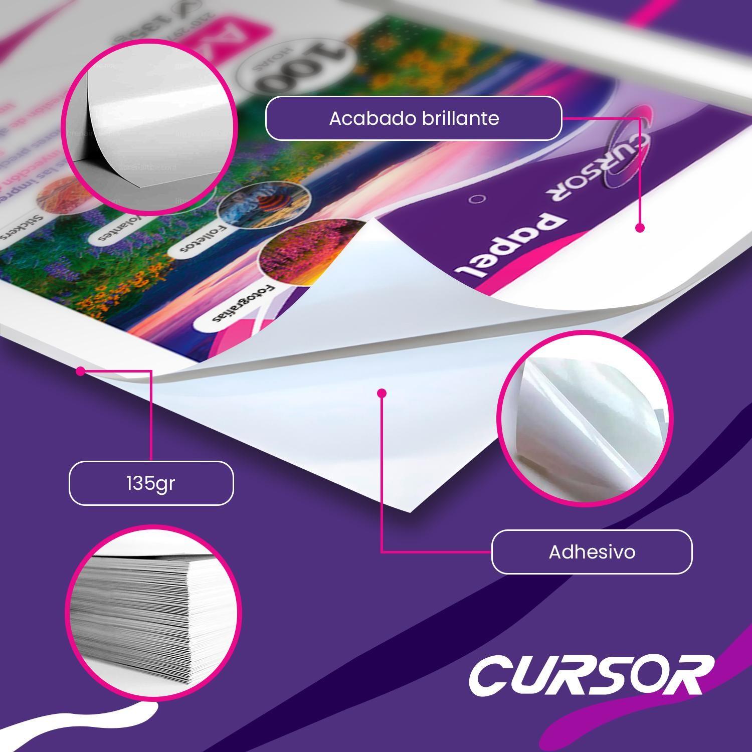 Papel Fotografico A4 135g Glossy Pack 100 Adhesivo-7