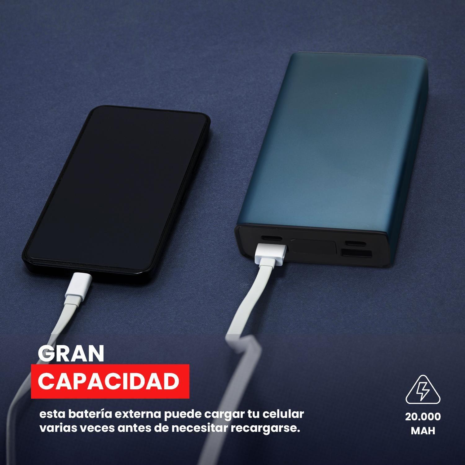 Bateria Externa Power Bank Carga Rapida 20.000MAH-3