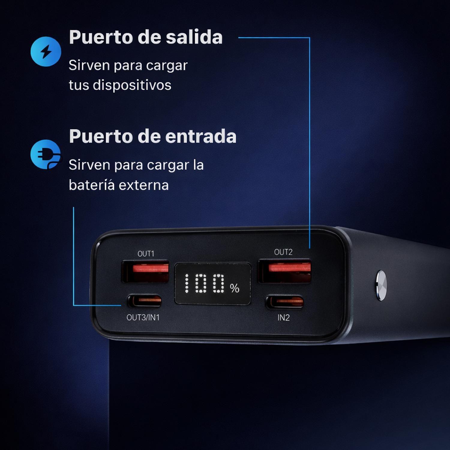 Bateria Externa Power Bank Carga Rapida 20.000MAH-6