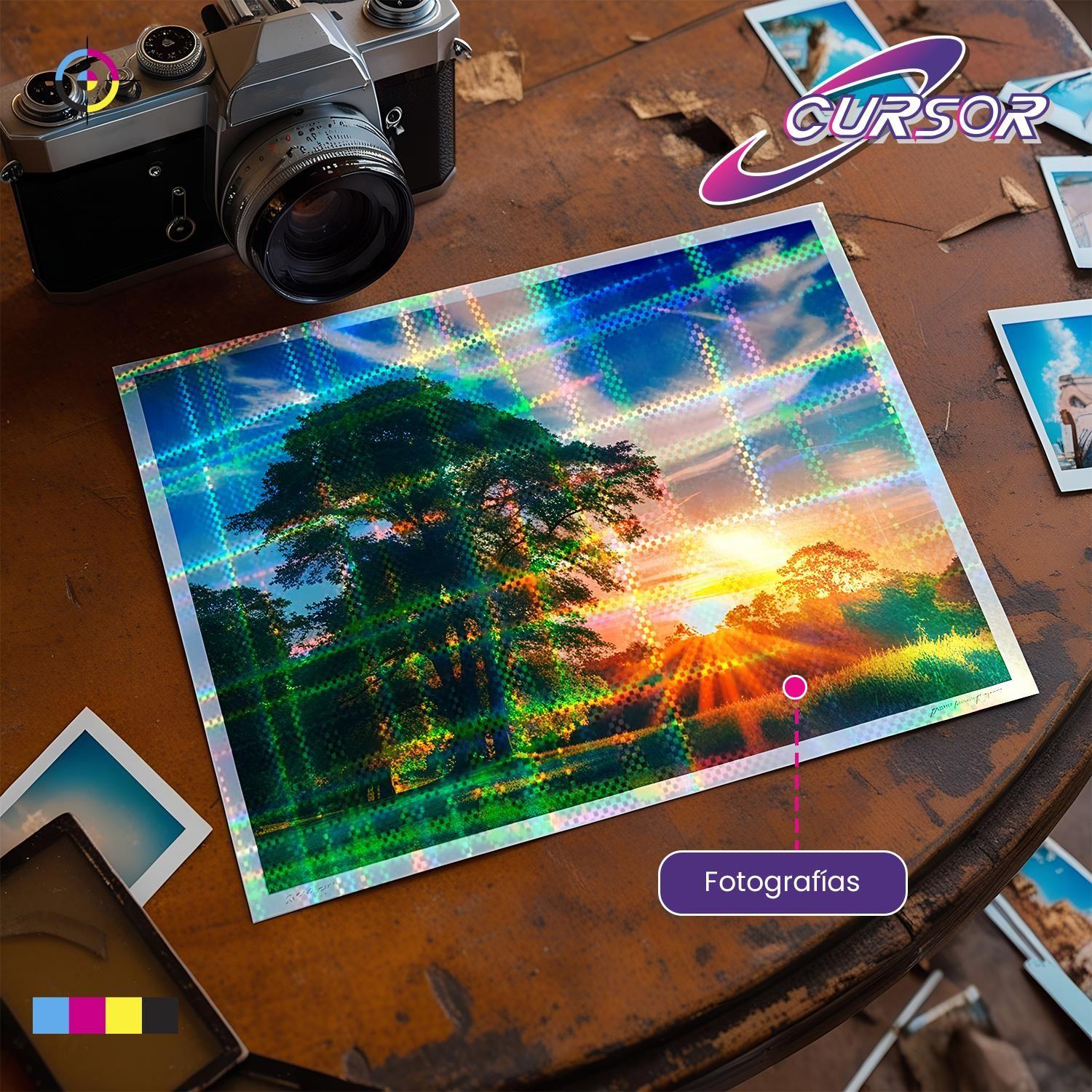 Vinilo Adhesivo Tornasol Cuadrados Agua Imprimible A4 20hjs-7