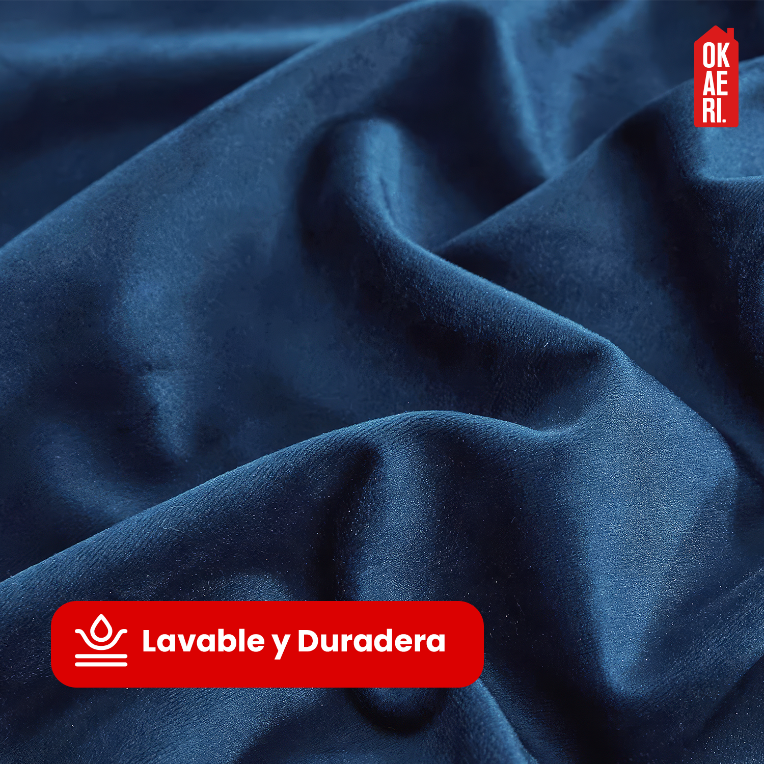 PACK X 2 CORTINA BLACKOUT 100% 140*230CM TEXTURA TERCIOPELO AZUL-4