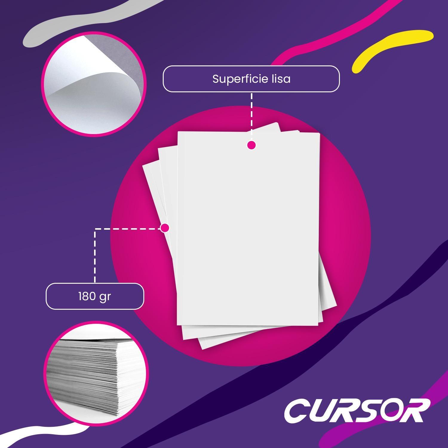 Cartulina Opalina 180 Gr Lisa Extra Blanca Carta 100 Hojas-5