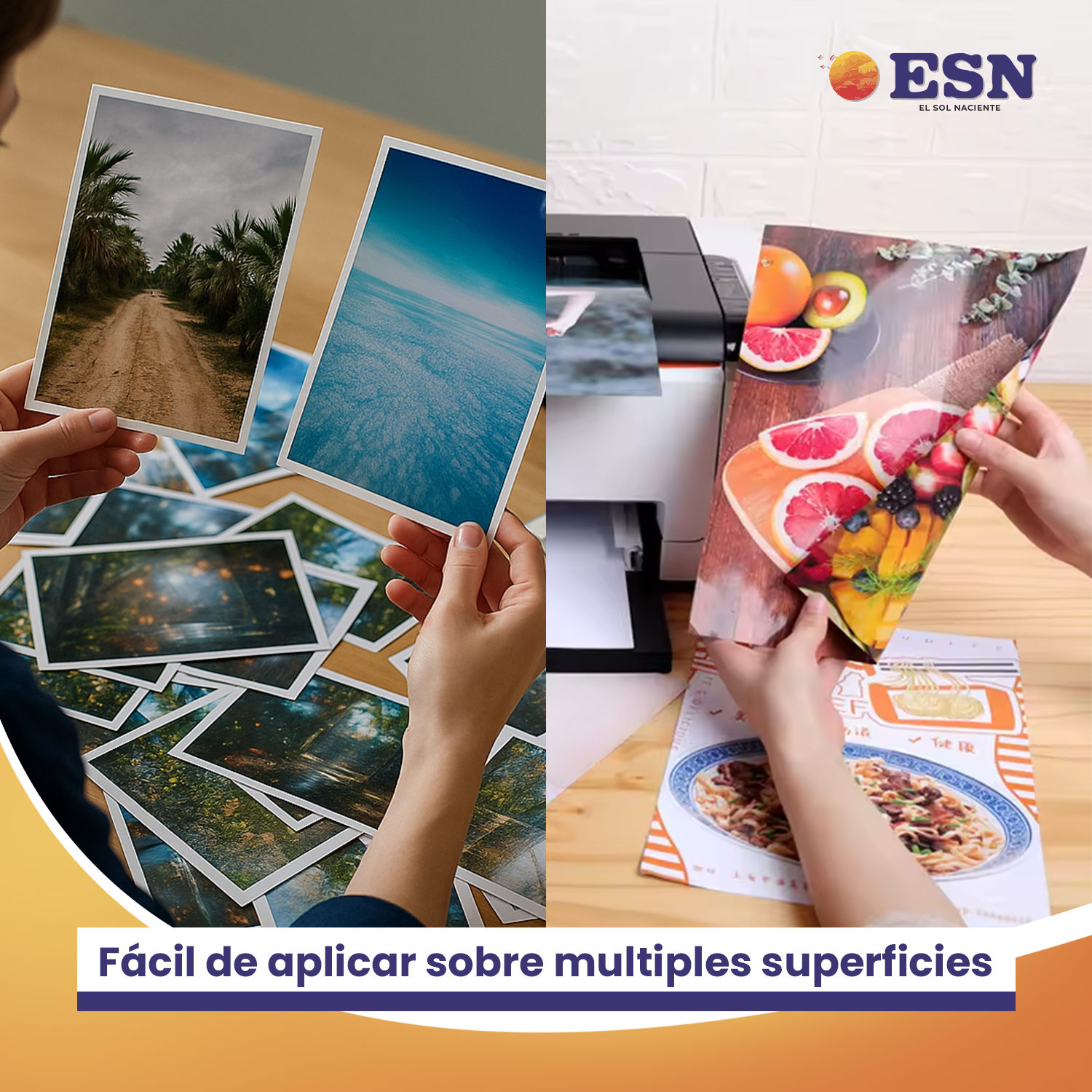 PAPEL FOTOGRÁFICO DOBLE FAZ SEMI GLOSSY 260GR A4 50 HOJAS ESN-5