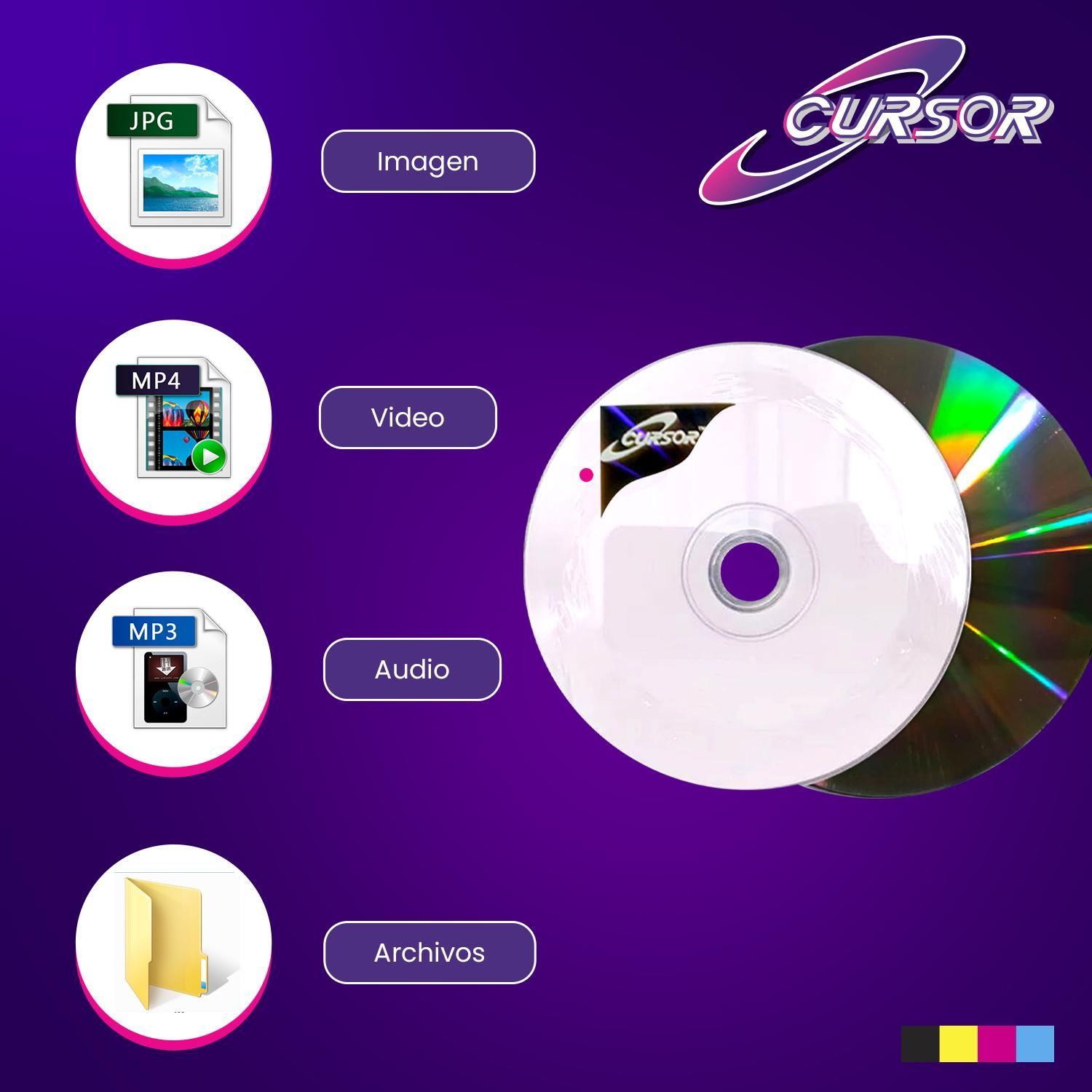 Cd-r 52x700 Mb Logo 2 Packs X 50 Un=100 Un. Cursor-5