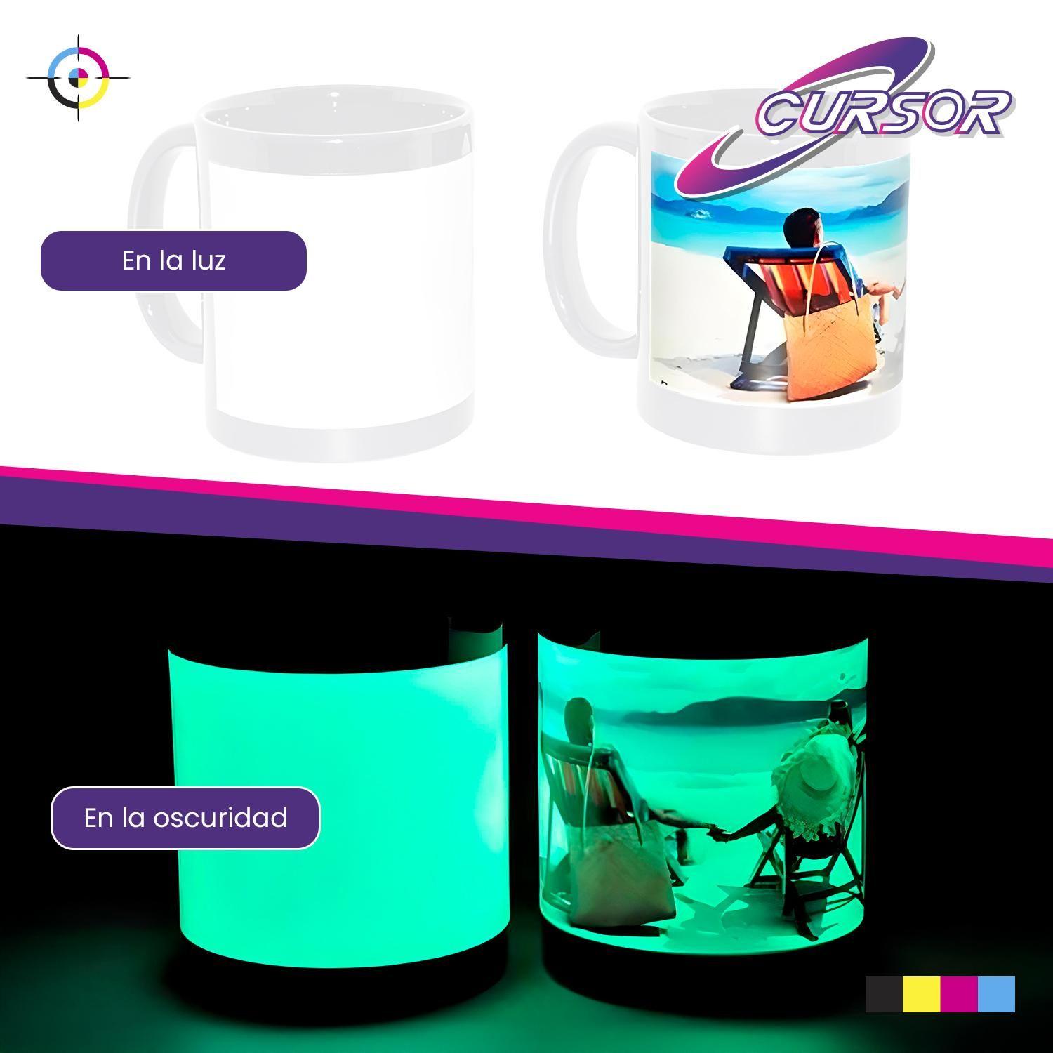 Cajas 36 Tazón Tazon Blanco Sublimacion Brilla Oscuridad-5