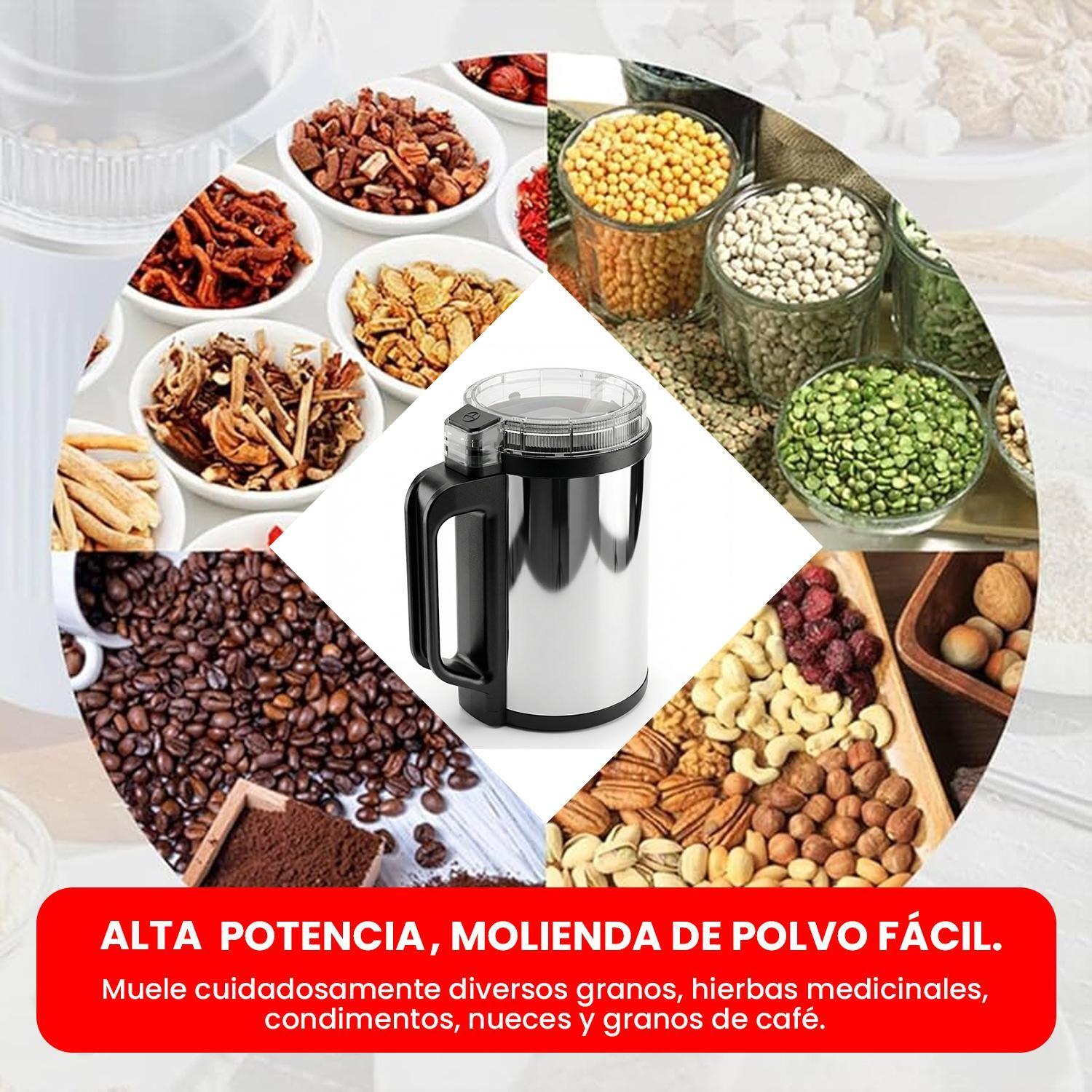 Molinillo Eléctrico Multifuncional 300w Café Granos Semillas Acero-3