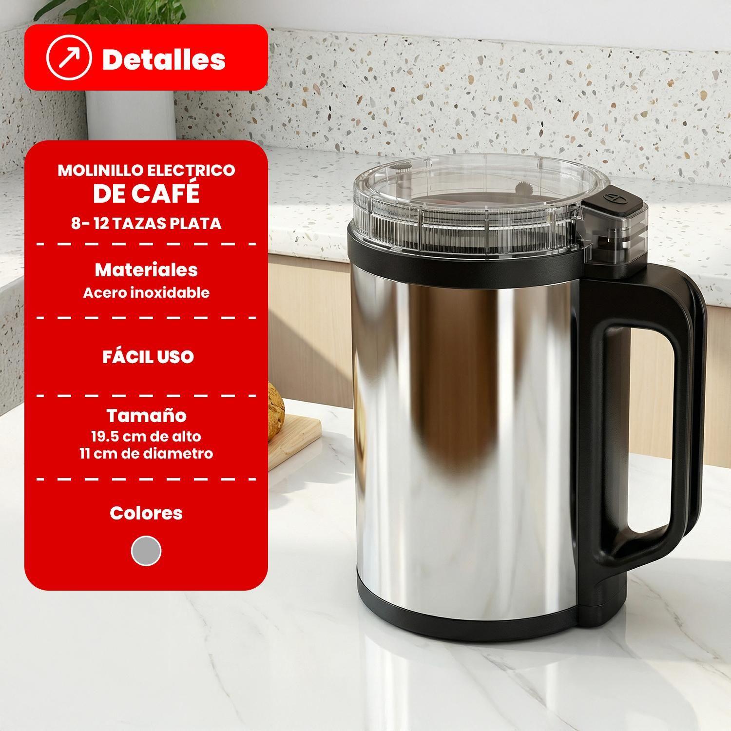 Molinillo Eléctrico Multifuncional 300w Café Granos Semillas Acero-4