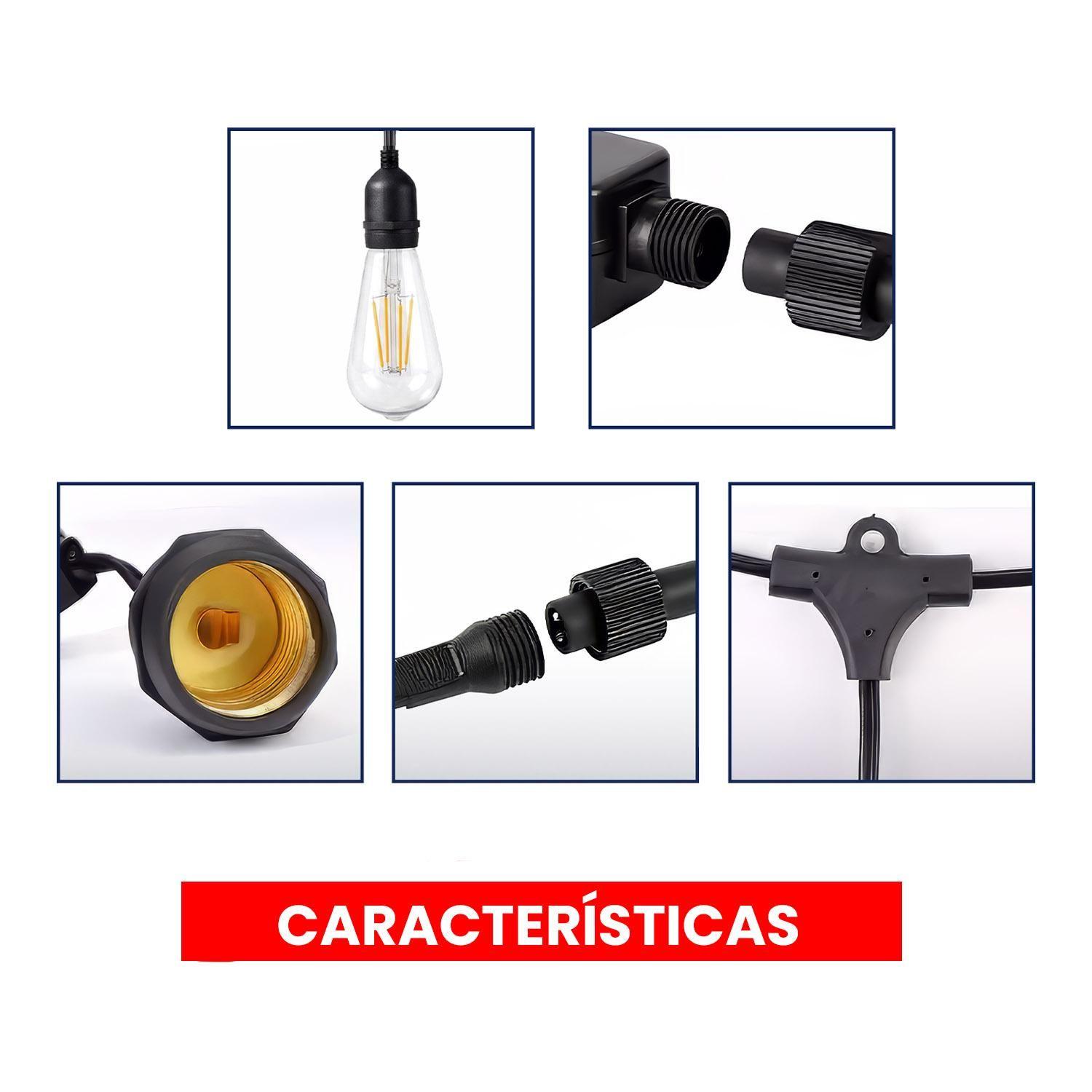 Guirnalda Terraza Patio Amp Incluidas 10 Mtr Hyundai-5