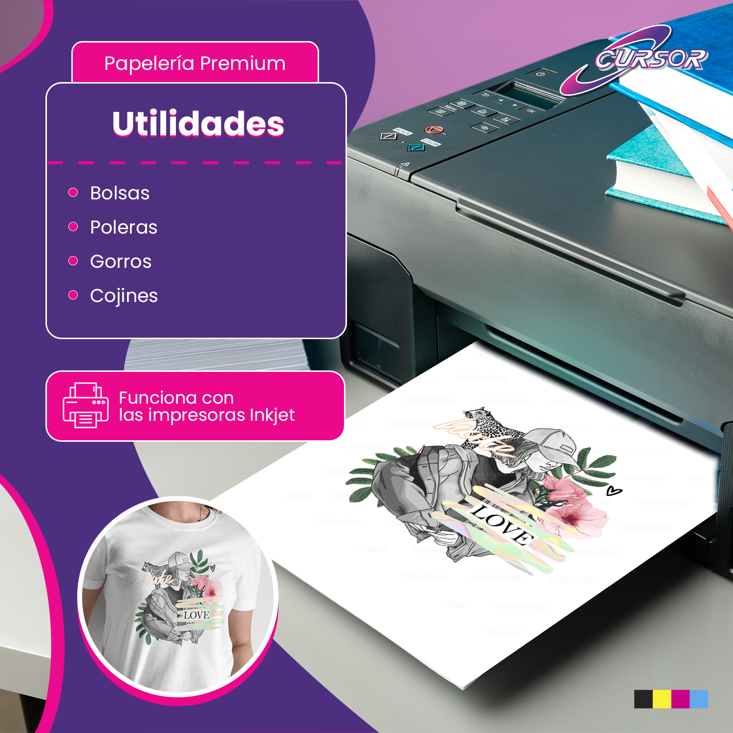 Papel Transfer Para Telas Claras 30 Hojas-2