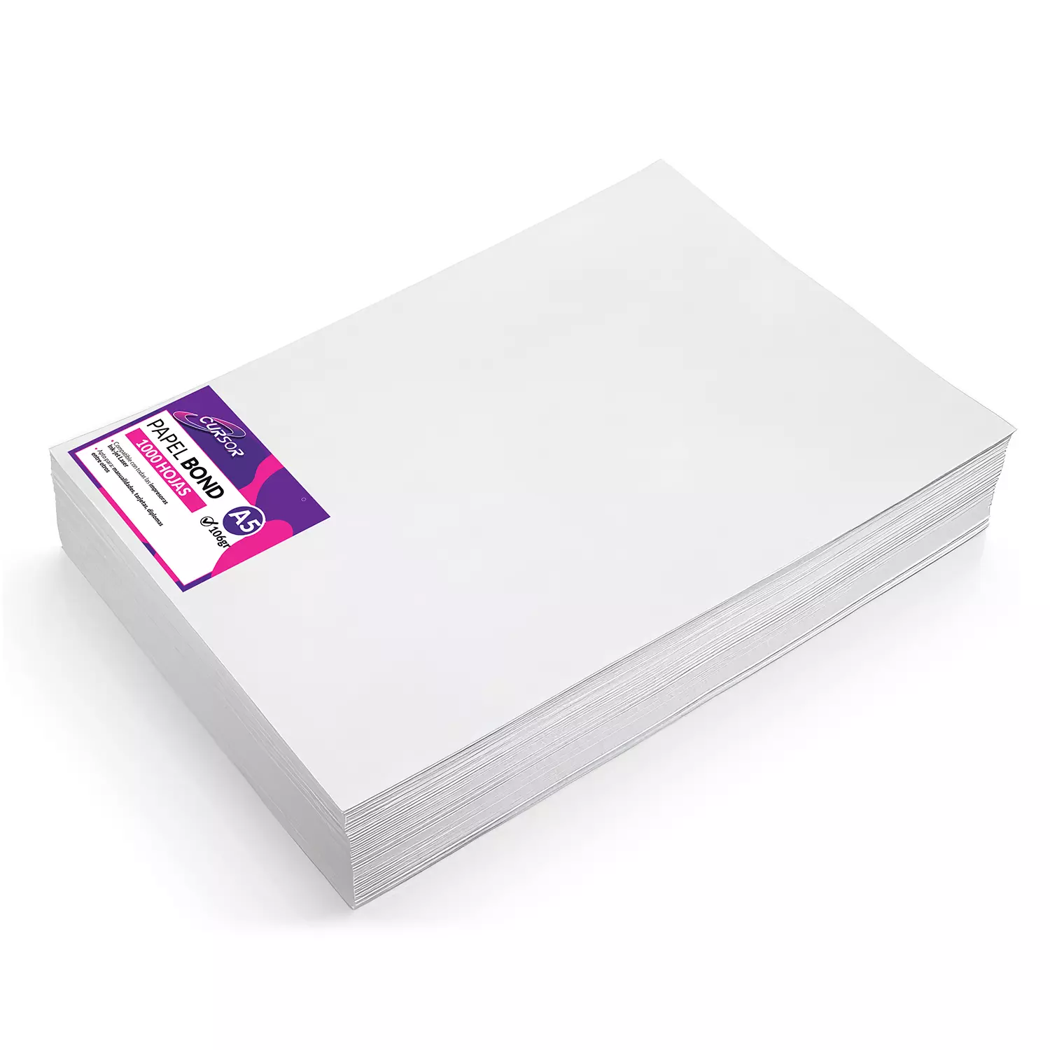Papel Bond 106 Grs. Tamaño A5 1000 Hojas Agendas-0