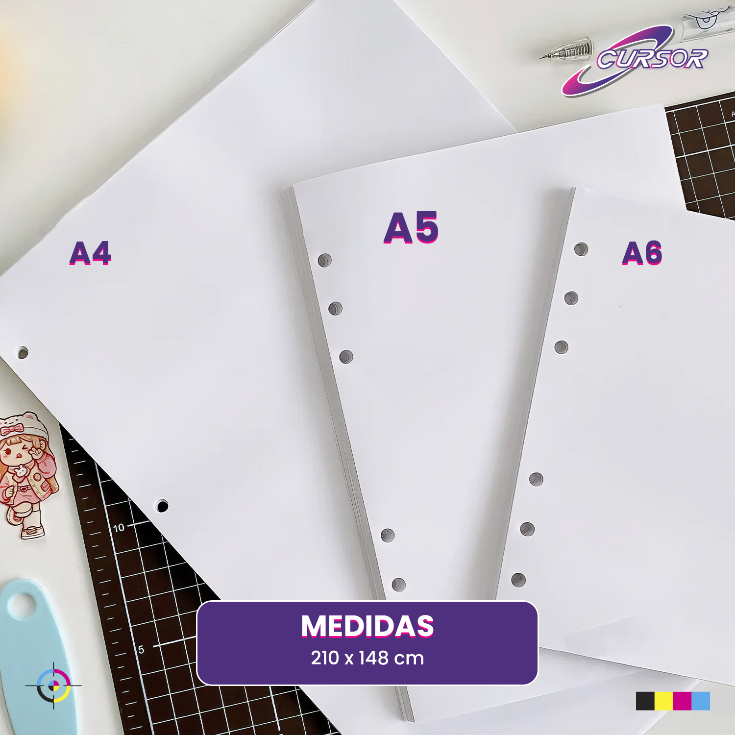 Papel Bond 106 Grs. Tamaño A5 1000 Hojas Agendas-8