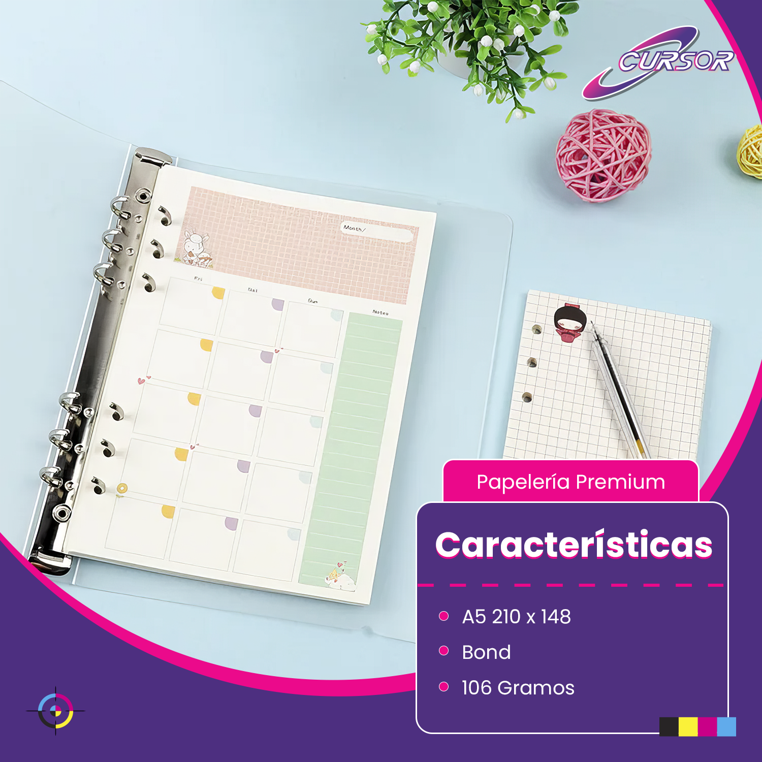 Papel Bond 106 Grs. Tamaño A5 1000 Hojas Agendas-9