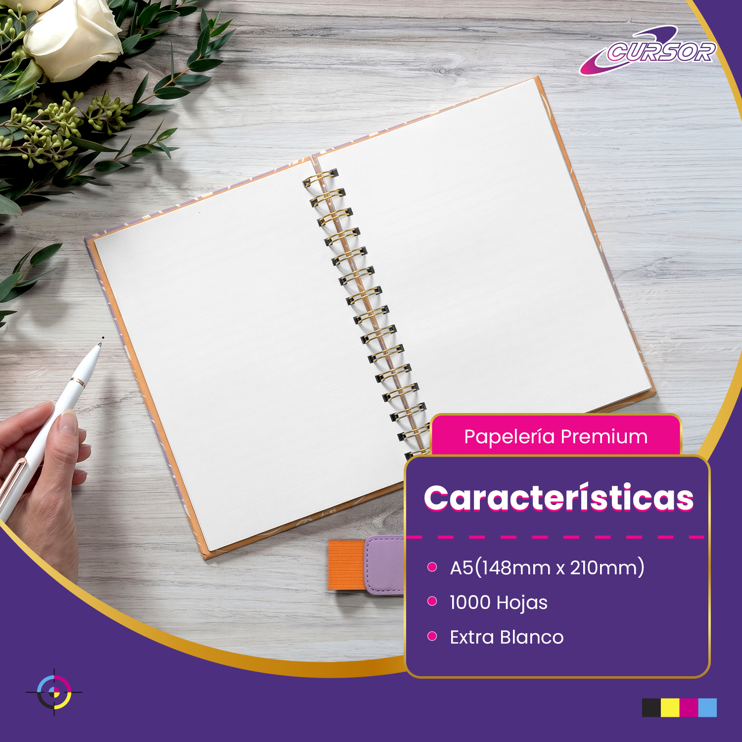Papel Bond 106 Grs. Tamaño A5 1000 Hojas Agendas-7
