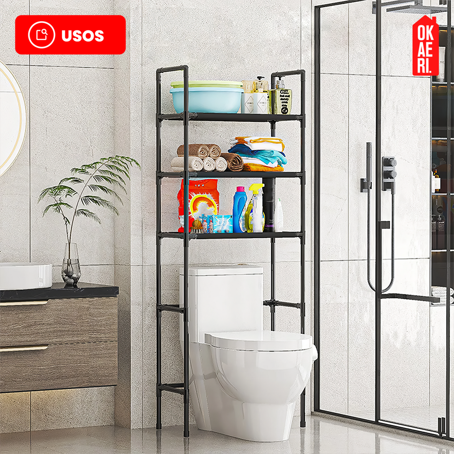 Rack Organizador De Baño Estante-6