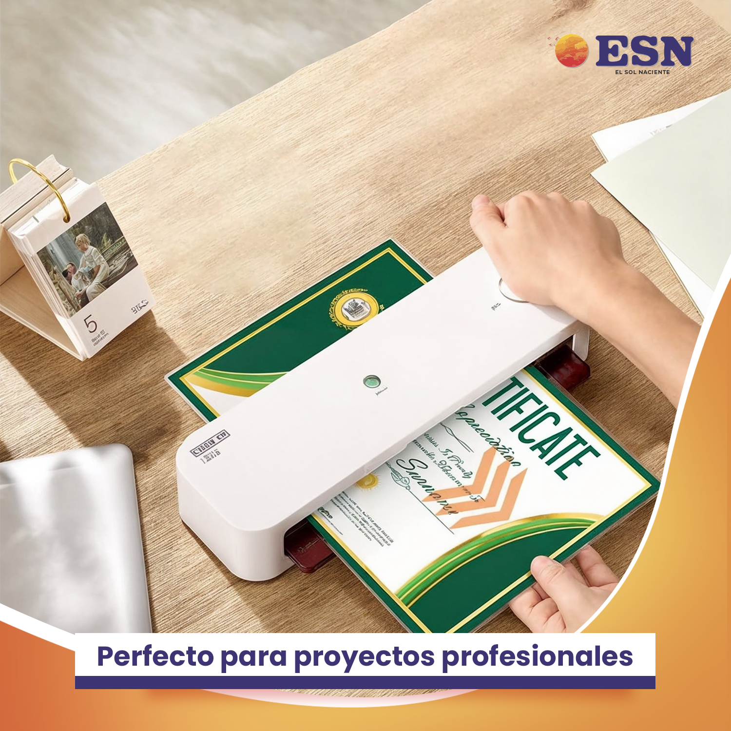 MICA PARA TERMOLAMINADORA PLASTIFICADORA 125 MIC 229X292 MM 100H CARTA ESN-5