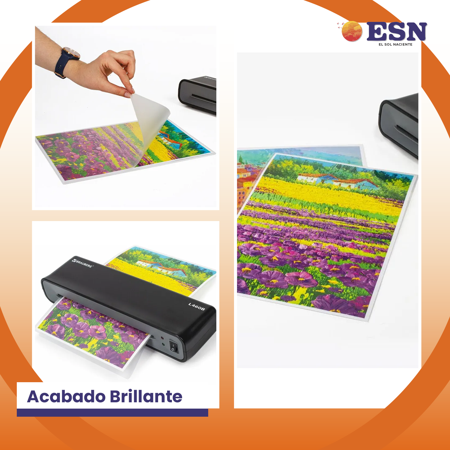 MICA PARA TERMOLAMINADORA PLASTIFICADORA 125 MIC 229X292 MM 100H CARTA ESN-4