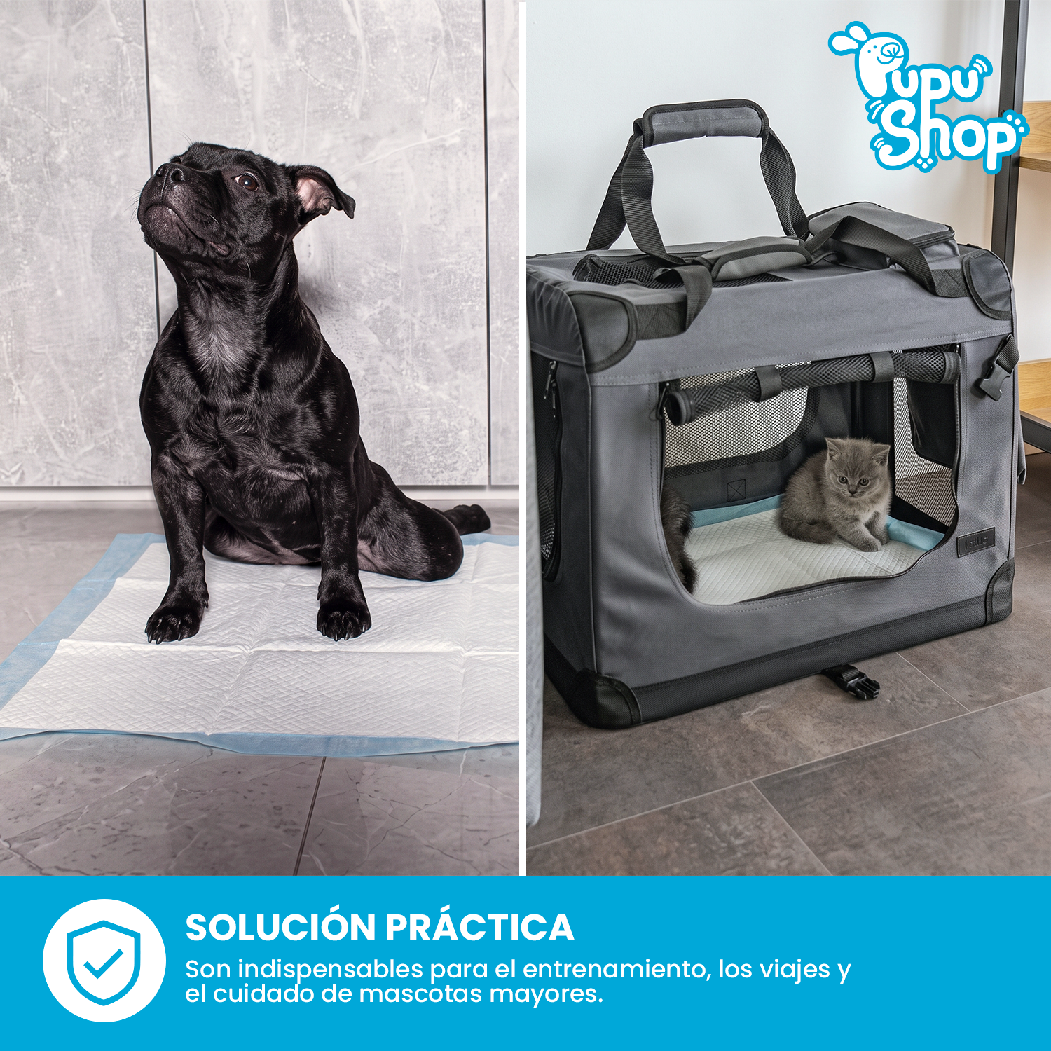 100 Pañales Sabanillas Mascotas Perros y gatos 90 x60 Cm-5