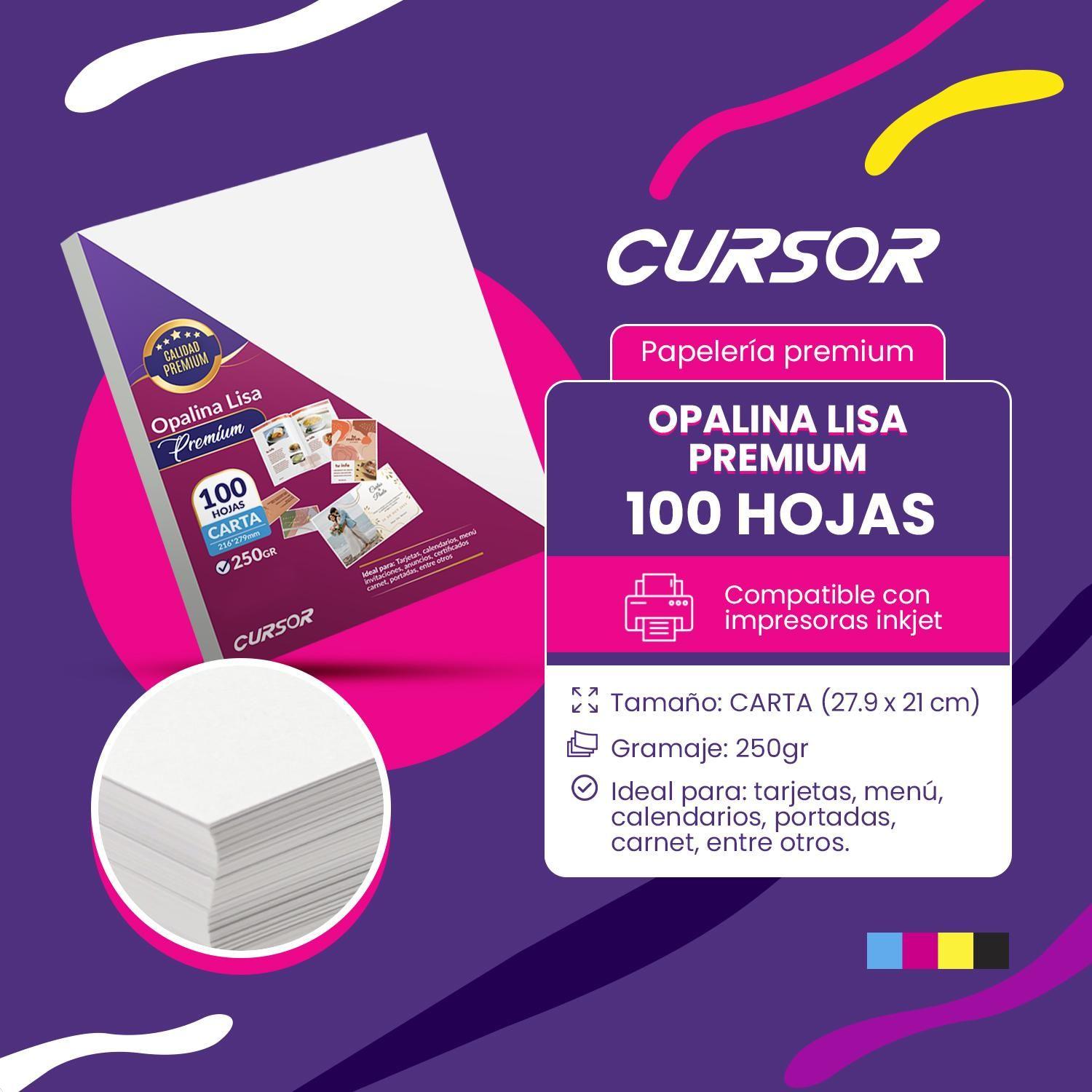 Opalina Lisa Extra Blanca Premium 250 g Carta 100 h Cursor-2