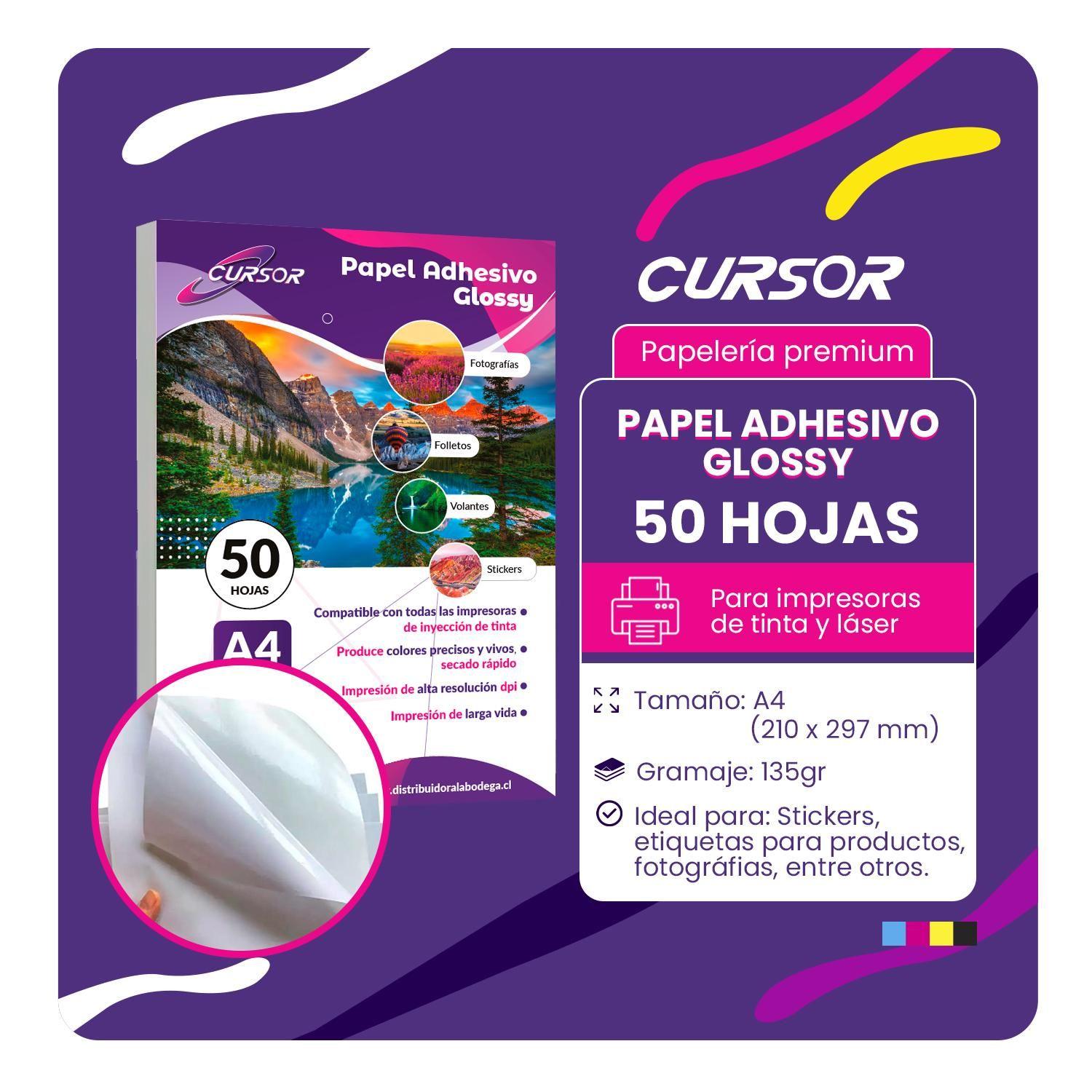 Papel Fotogr Adhesivo Brillante 135gr 50hjs A4-2