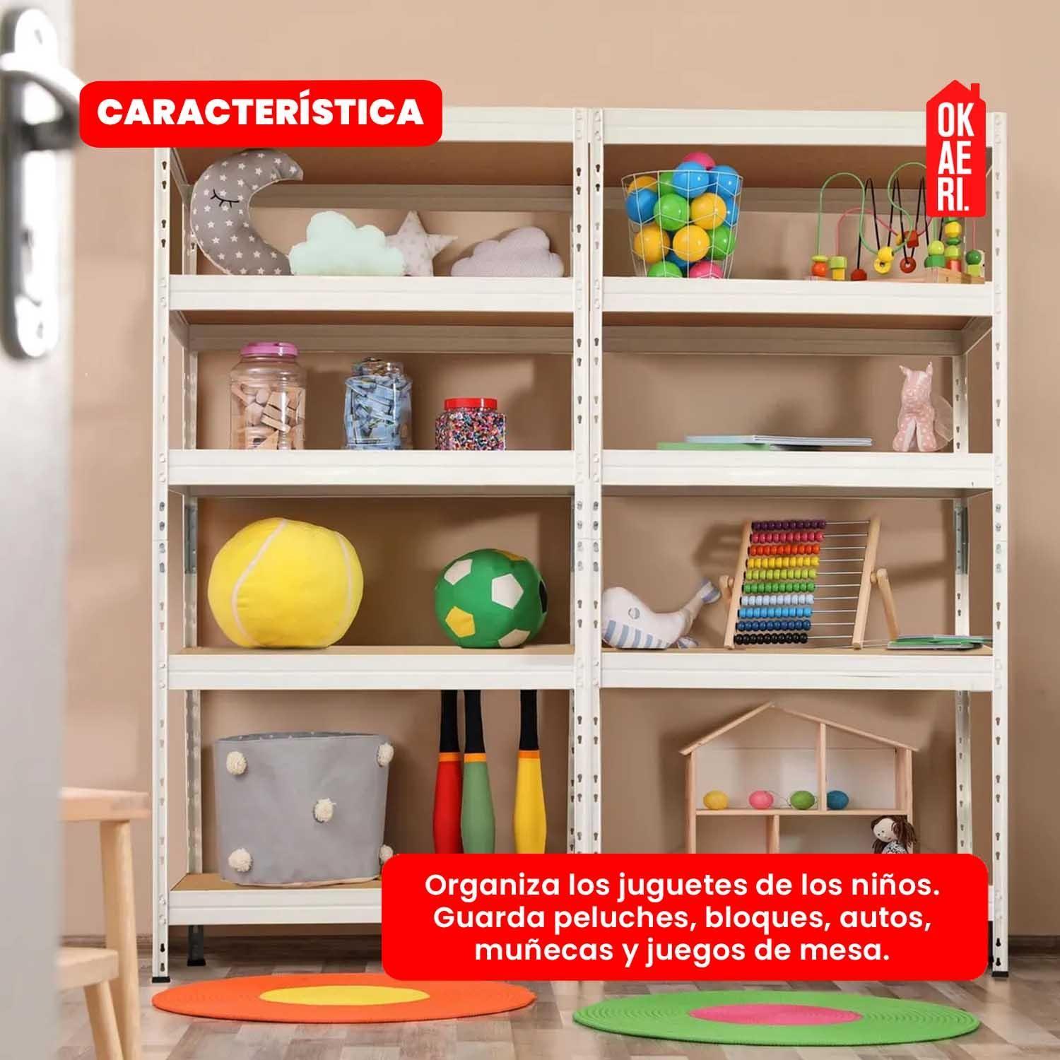 Estante Metalico 5 Niveles Rack Organizador Acero Multiuso-5