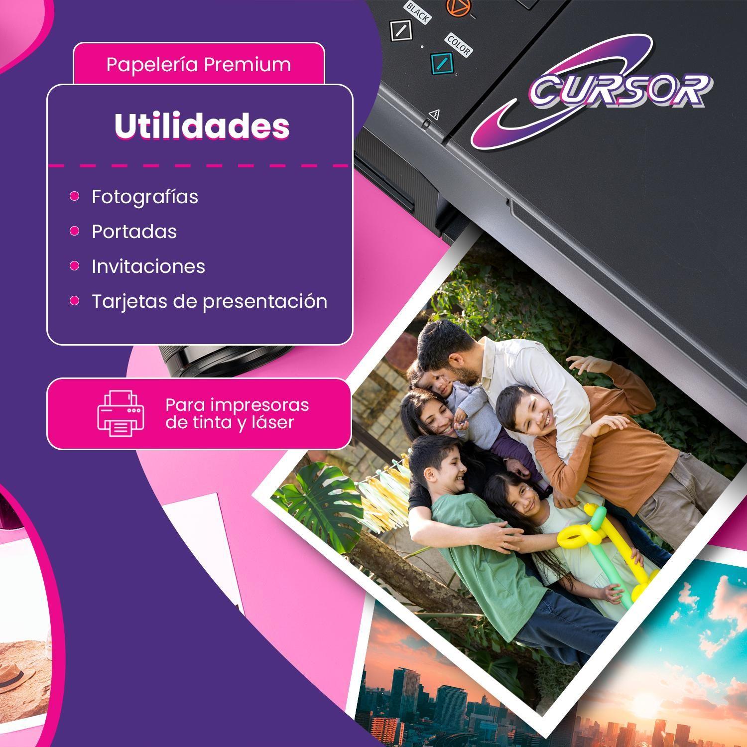 Papel Fotográfico Doble Faz Glossy Cursor A4 230 Gr 100 Hjs-3