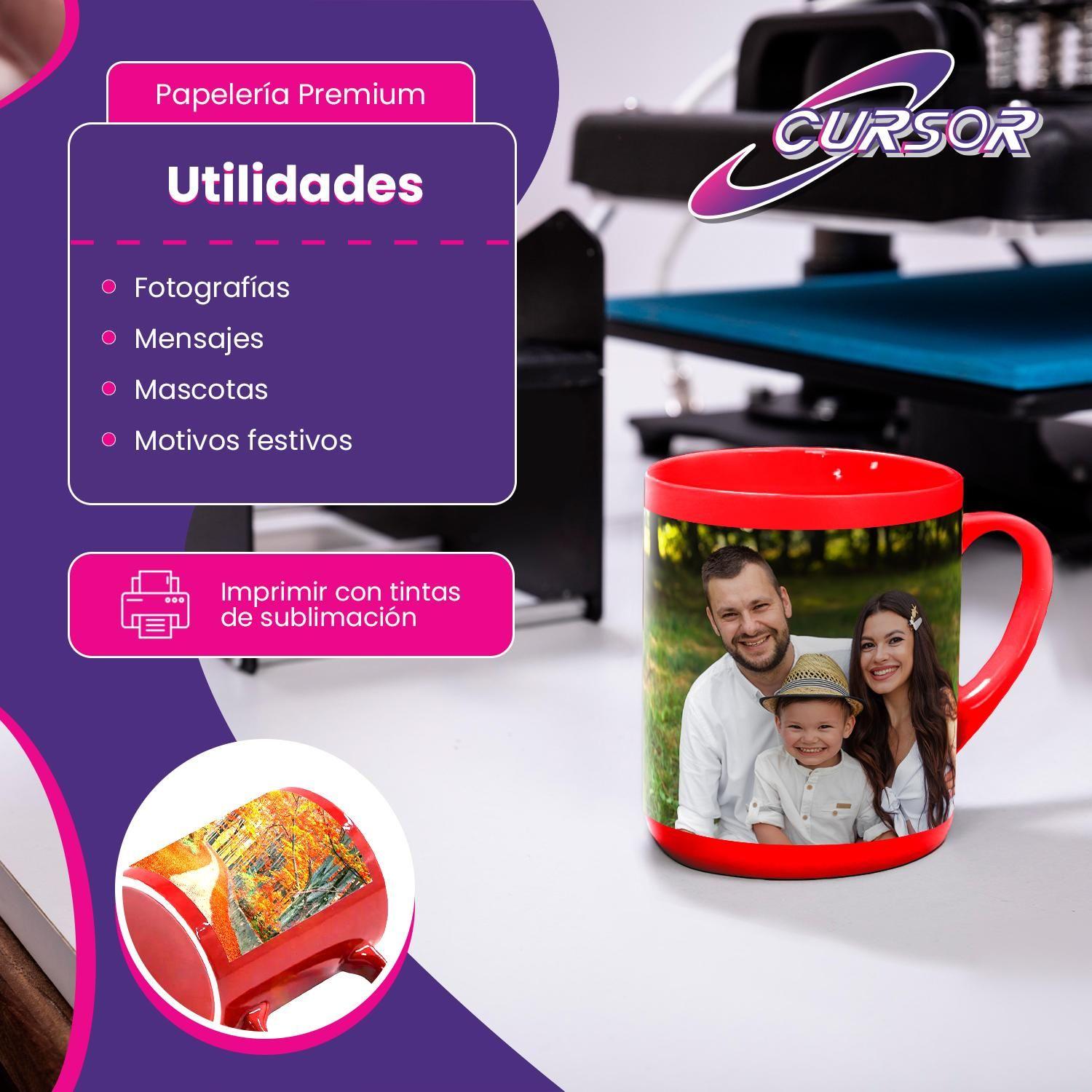Tazón Taza Roja Con Parche Para Sublimar O Estampar 11oz-4