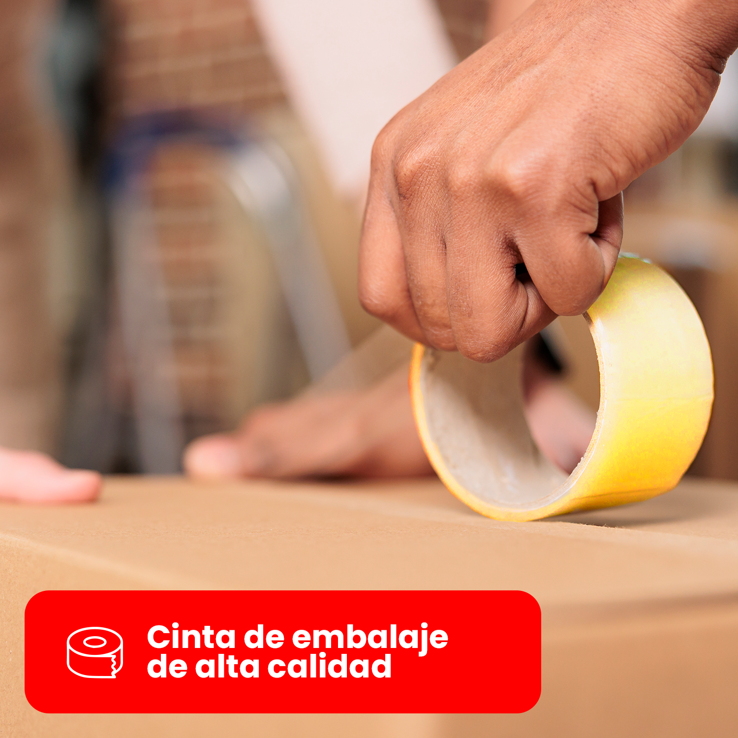 Pack 6x Cintas Embalajes Rollos 100 Mts 48mm Transparentes-2