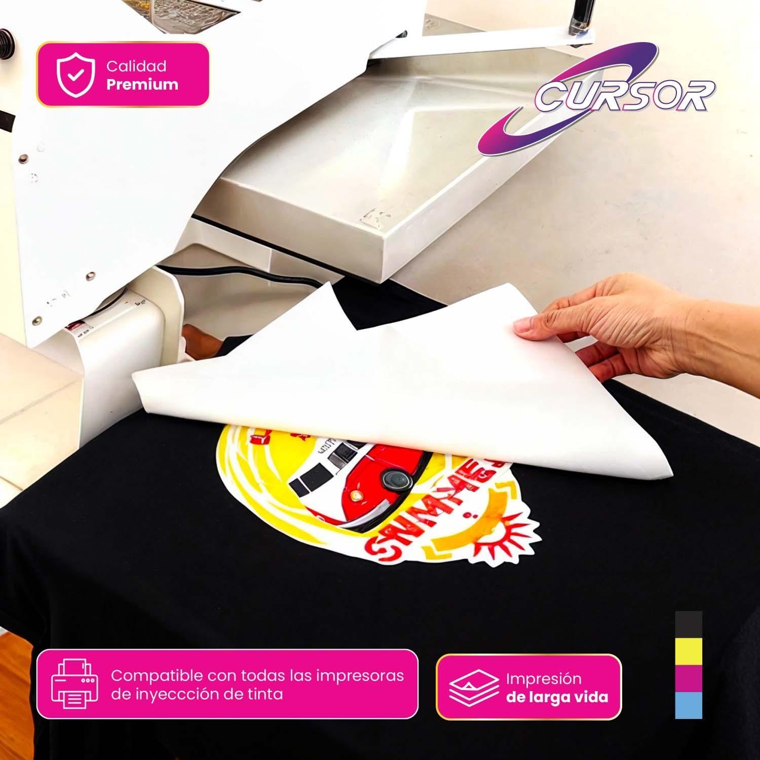 Papel Transfer Telas Oscuras A4 Pack 20 H Cursor-3