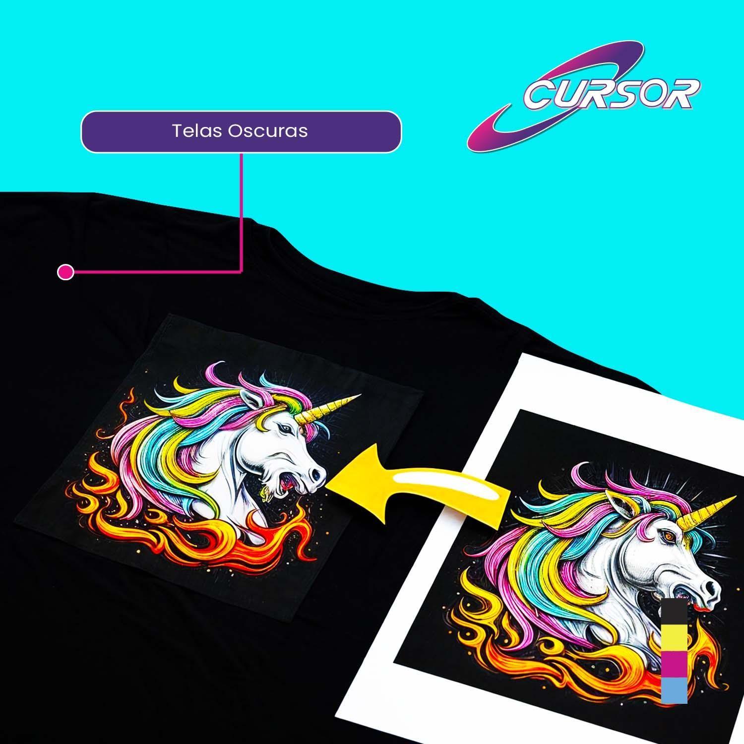 Papel Transfer Telas Oscuras A4 Pack 20 H Cursor-9
