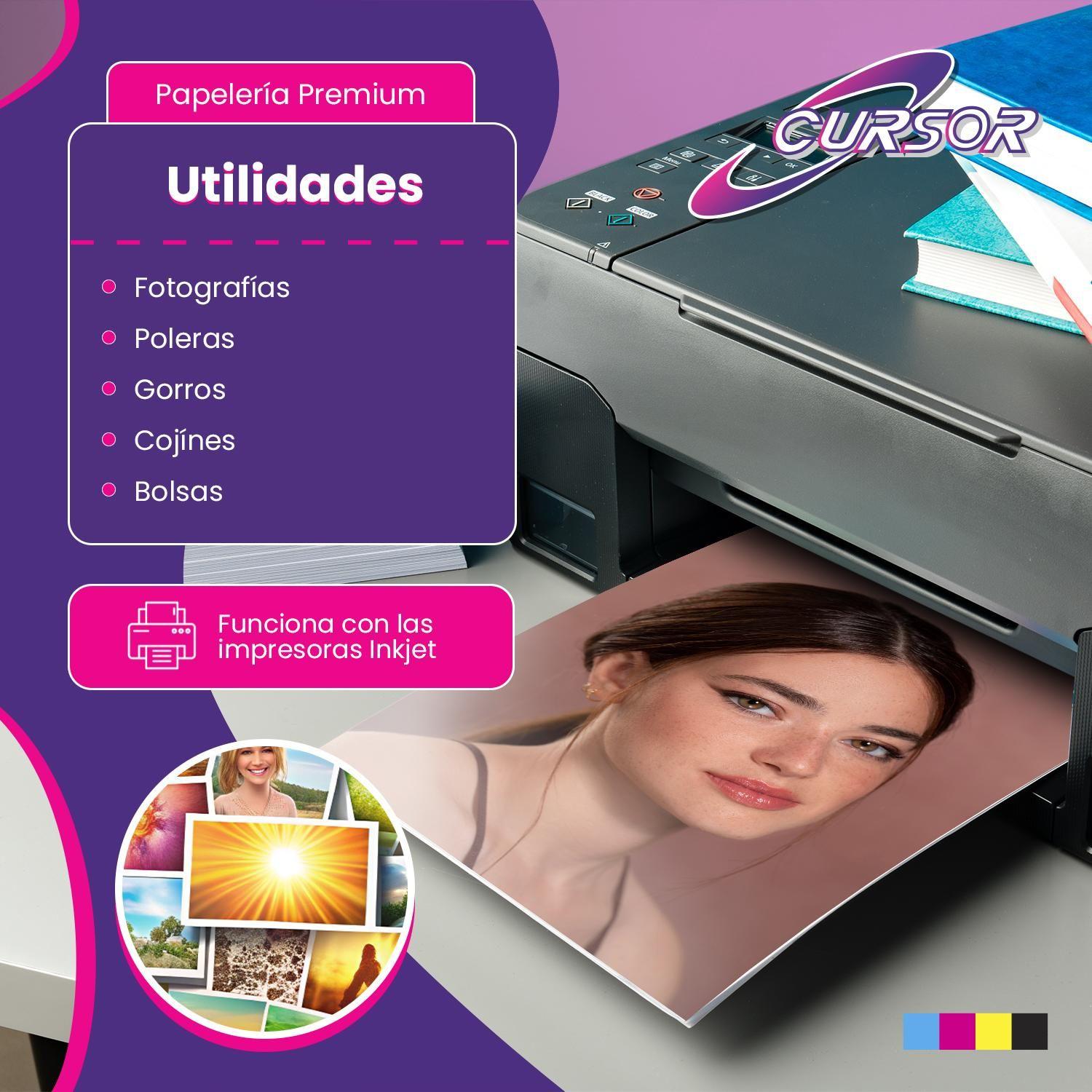 Papel Transfer Telas Claras 20 Hojas A4 Cursor-7