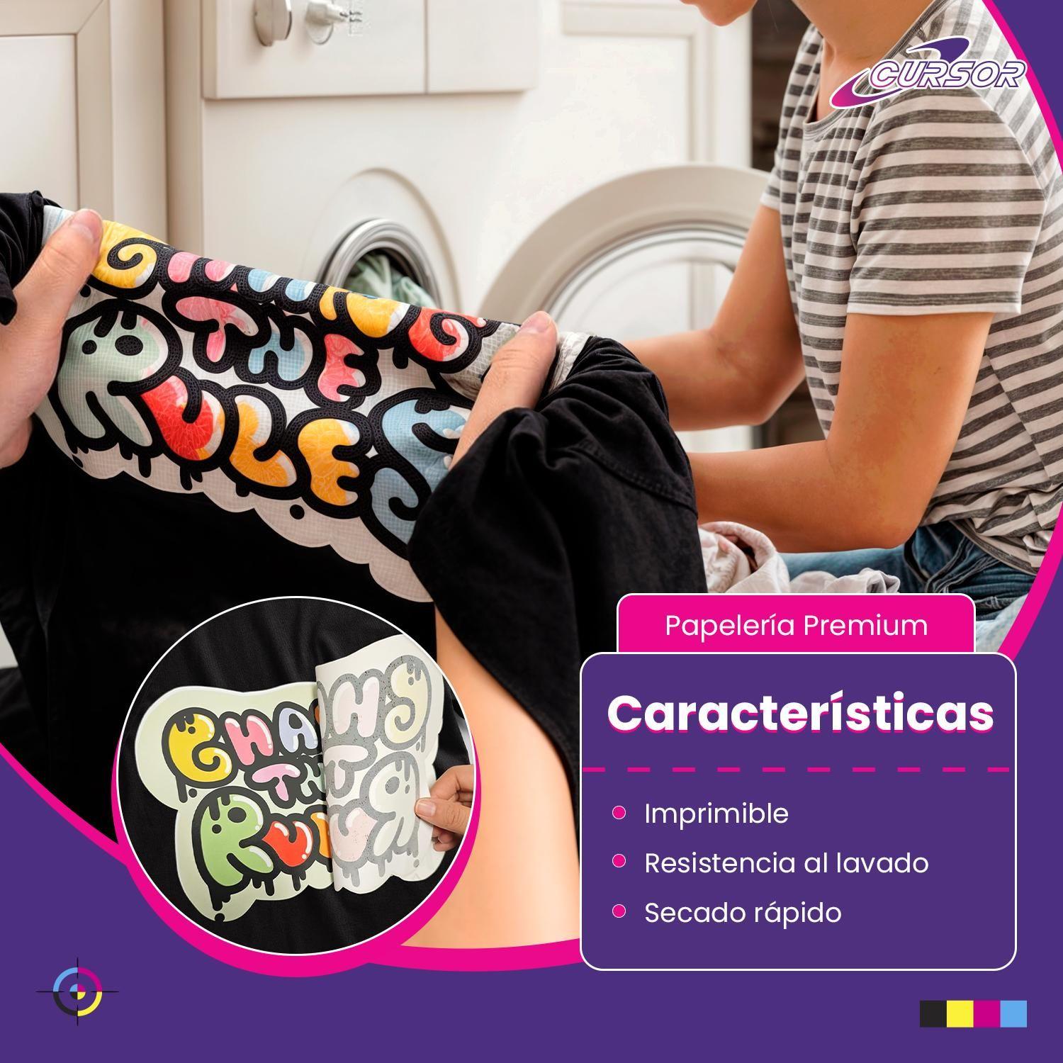 Papel Transfer Telas Oscuras Con Papel Siliconado 20 Hojs A4-3