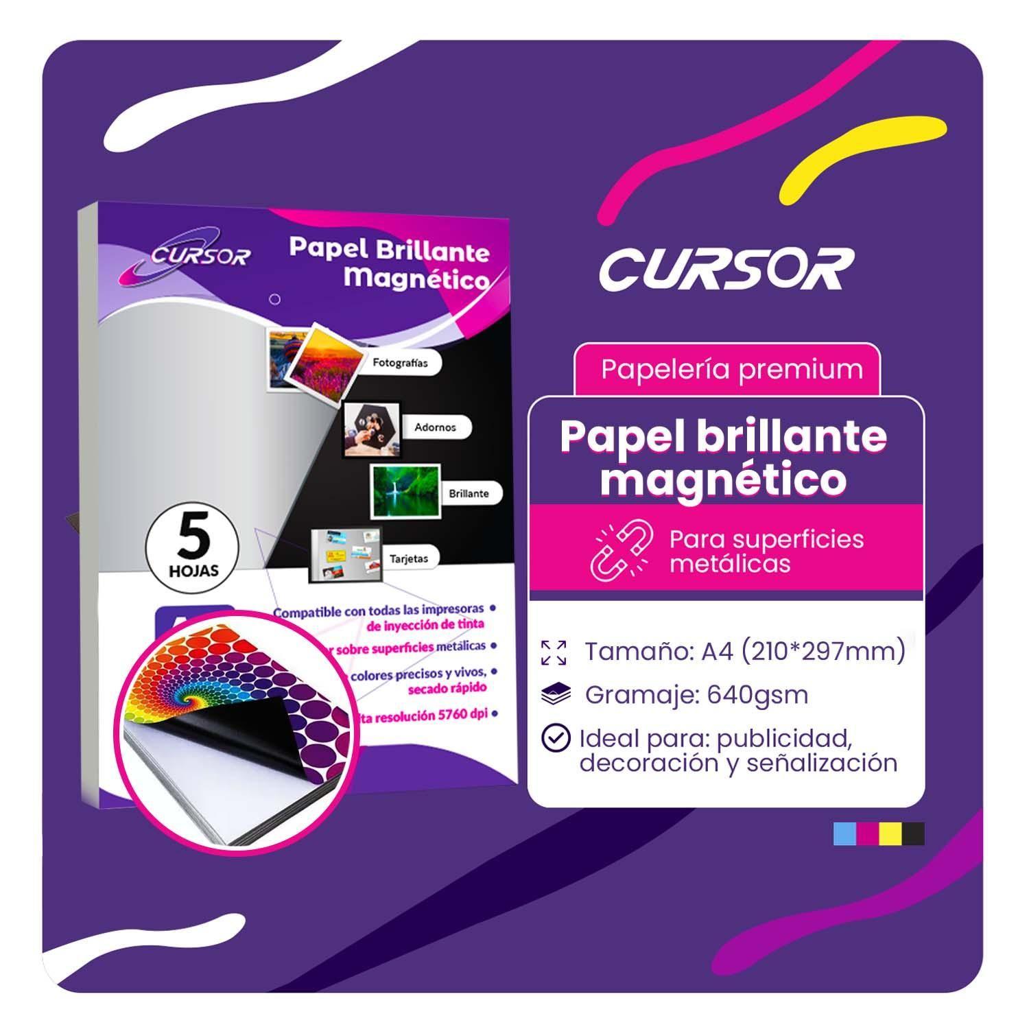 Pack 10hjs Papel Fotog Glossy Magnético Imán A4 Enviogratsx3-3