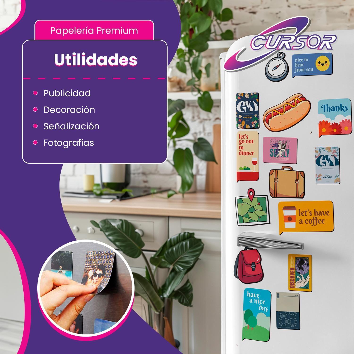 Pack 10hjs Papel Fotog Glossy Magnético Imán A4 Enviogratsx3-4