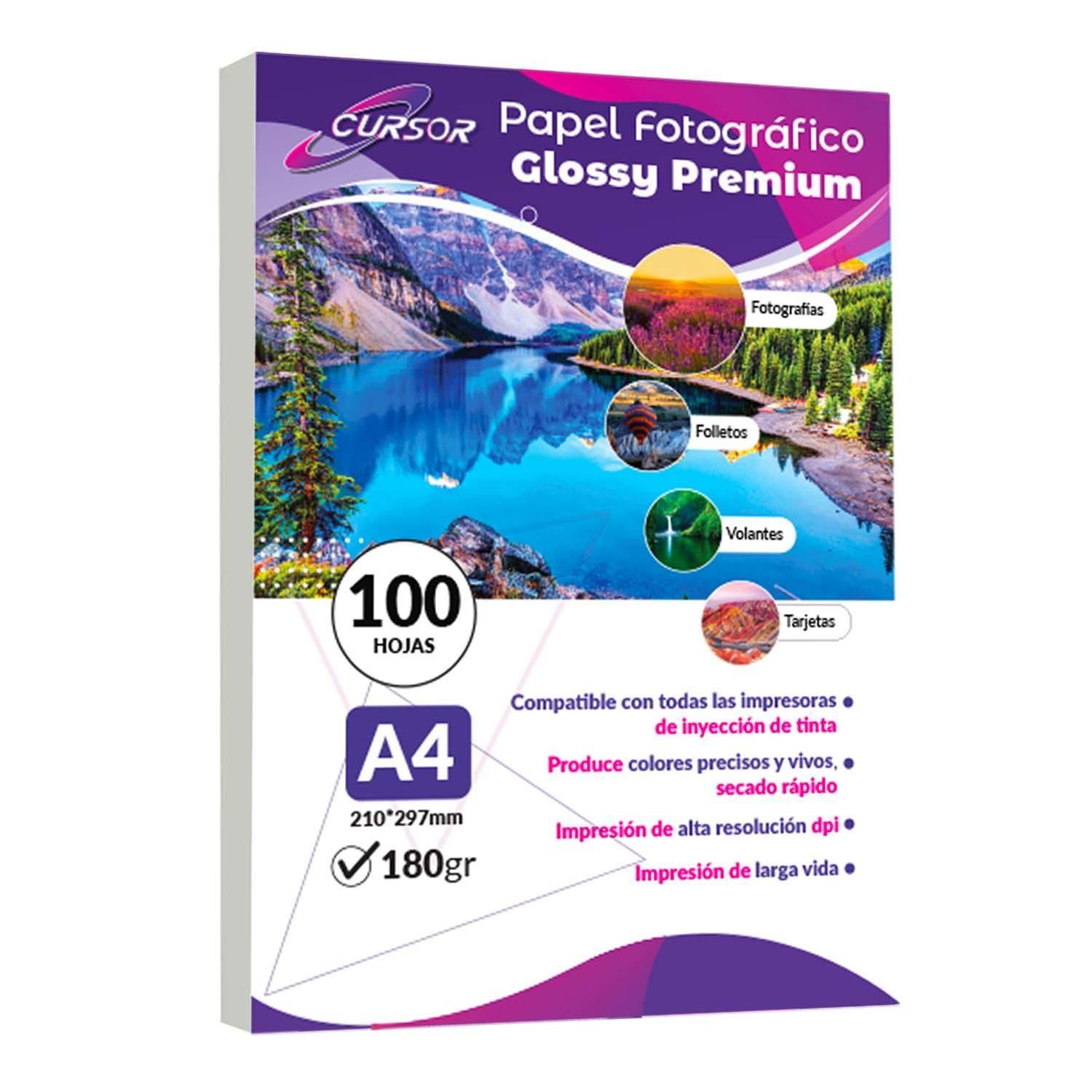 Papel Fotográfico A4 180 Gramos Pack 100 Hojas-0