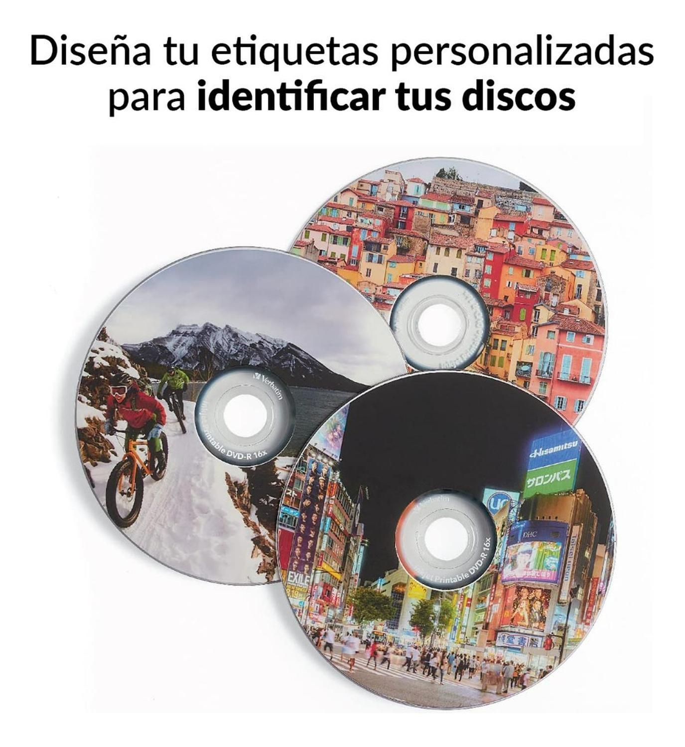 Dvd R 8x 4.7gb Printable Cursor Plus 50 Uni Pack 6-8